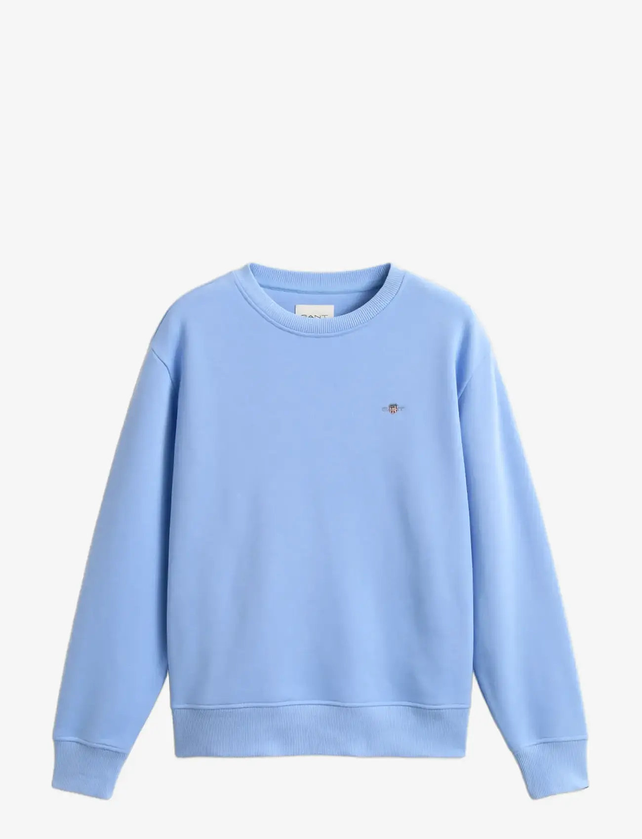 GANT - SHIELD C-NECK SWEAT - modetrends - hydrangea blue - 1