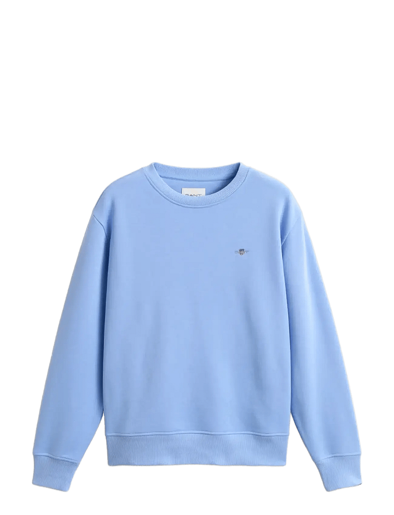 GANT - SHIELD C-NECK SWEAT - modetrends - hydrangea blue - 1