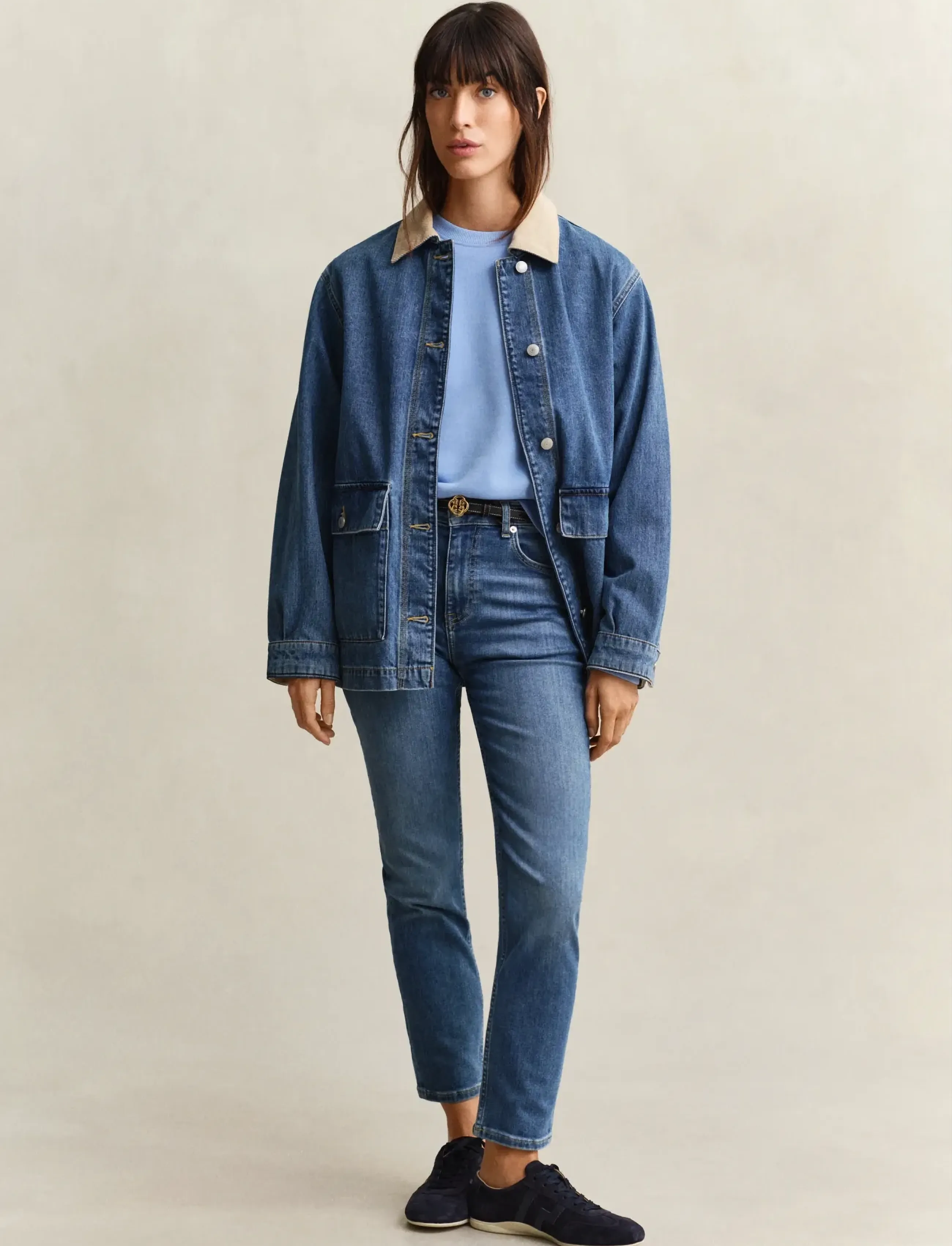 Gant - SHIELD C-NECK SWEAT - modetrends - hydrangea blue - 4