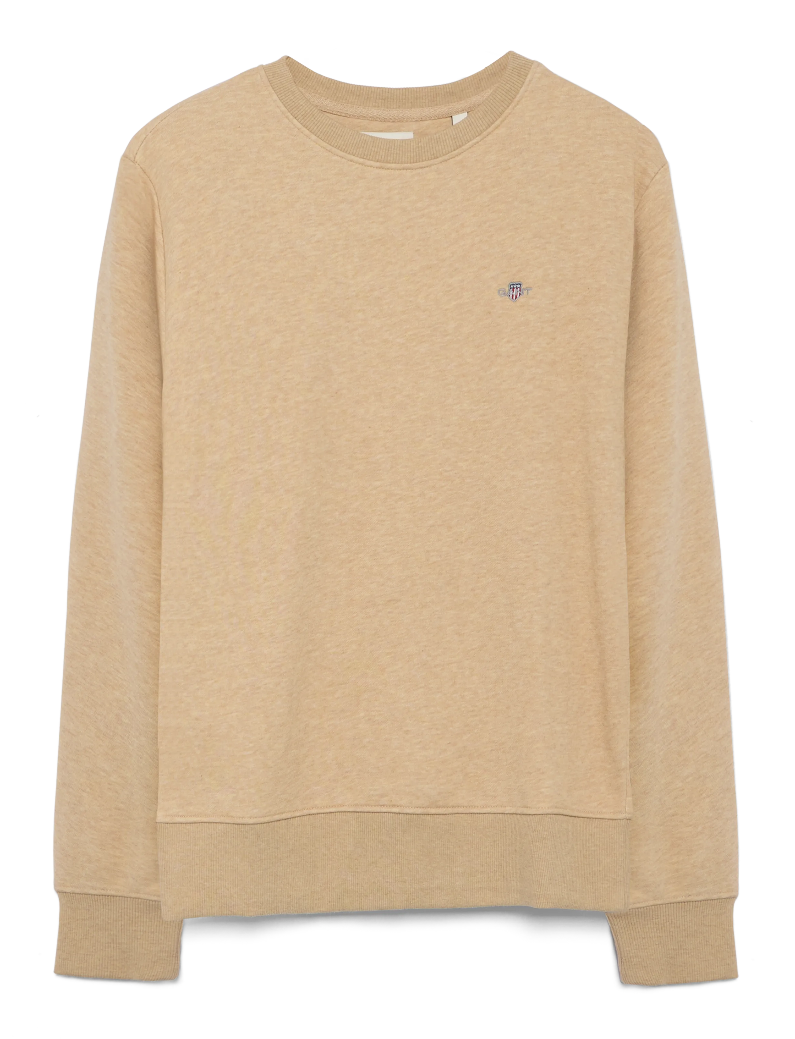 Gant - SHIELD C-NECK SWEAT - modetrends - khaki melange - 1