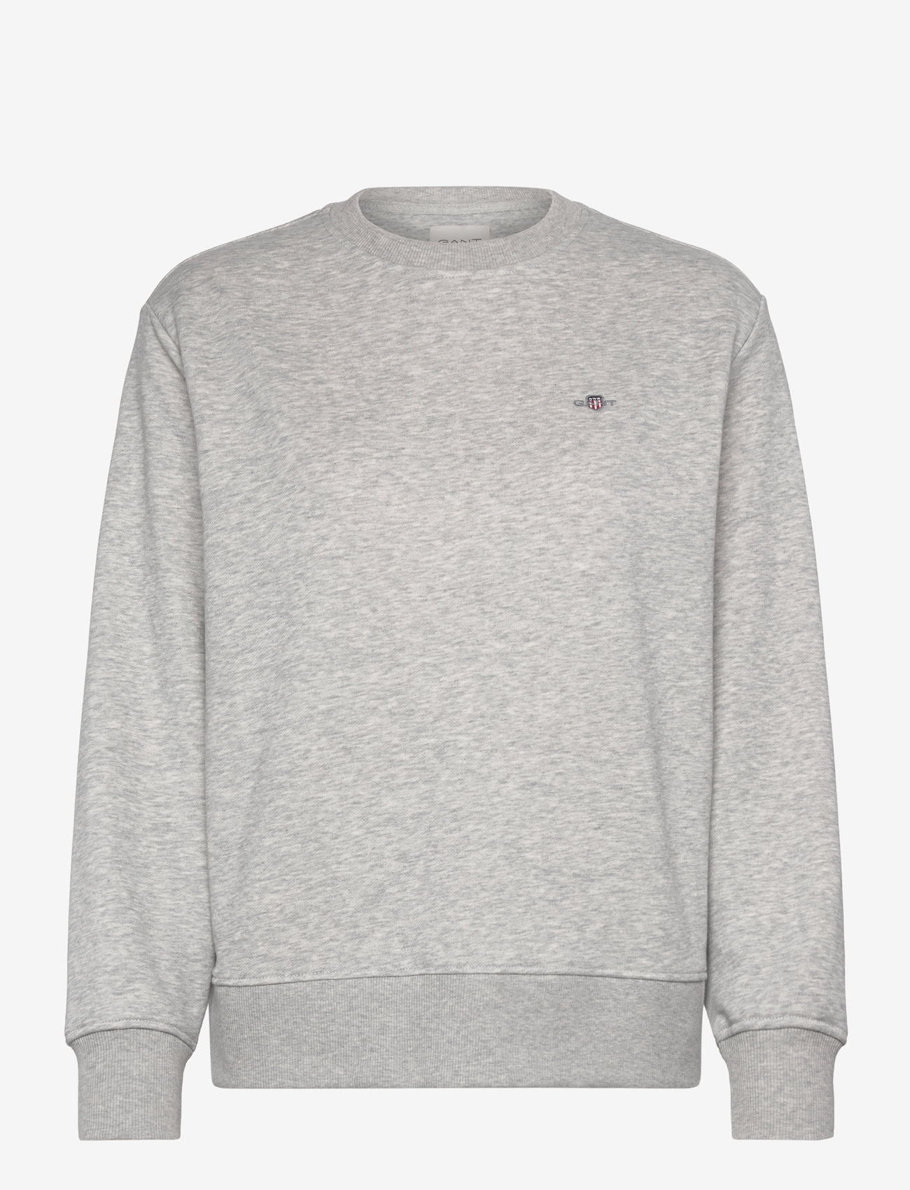 GANT - SHIELD C-NECK SWEAT - dressipluusid - light grey melange - 1