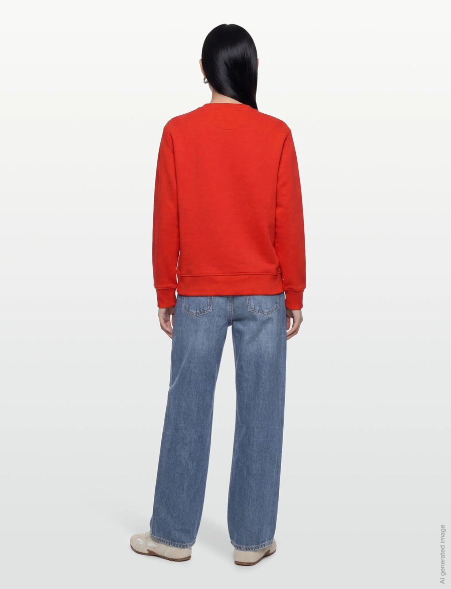 Gant - SHIELD C-NECK SWEAT - sweatshirts - perfect red - 4