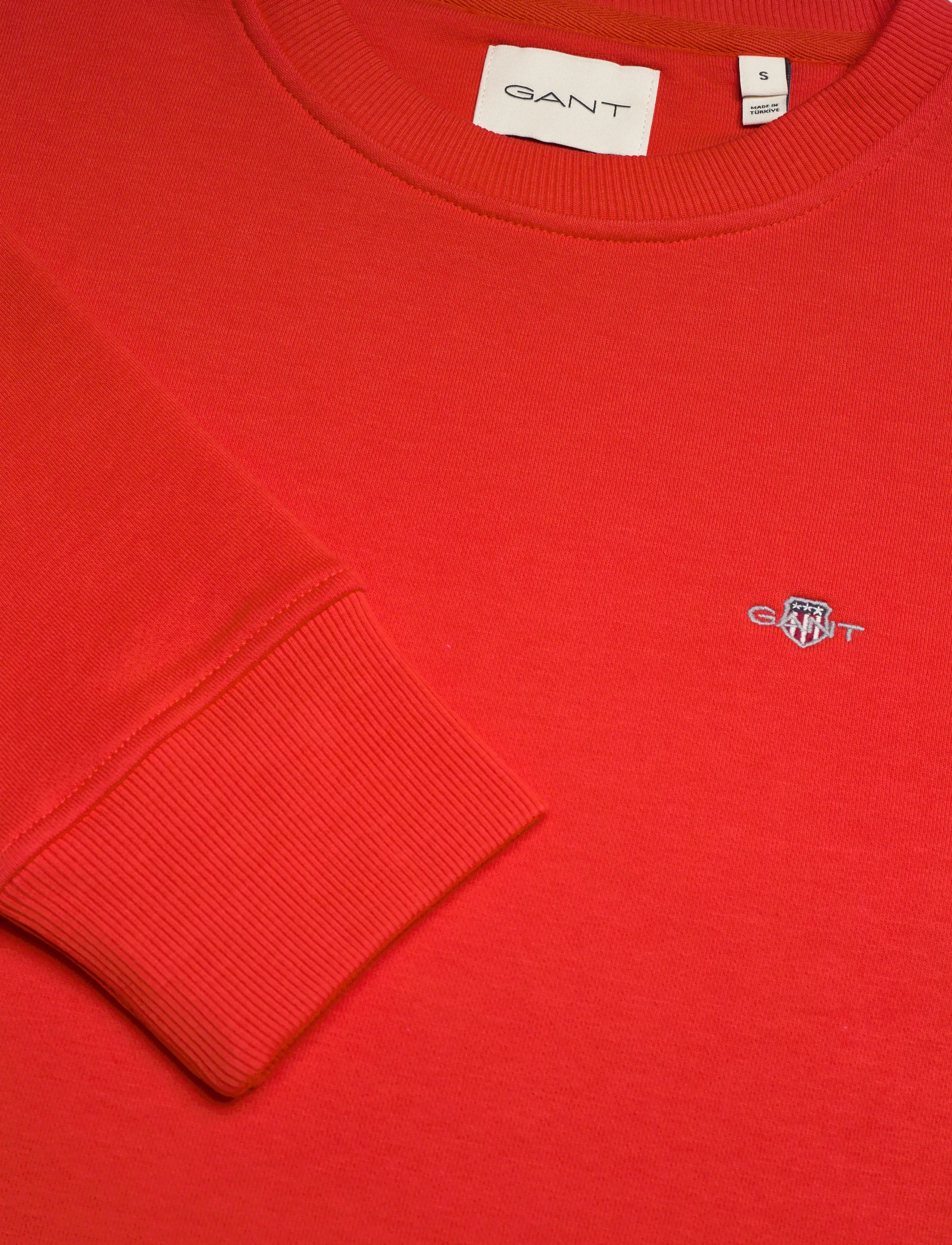 Gant - SHIELD C-NECK SWEAT - dressipluusid - perfect red - 5