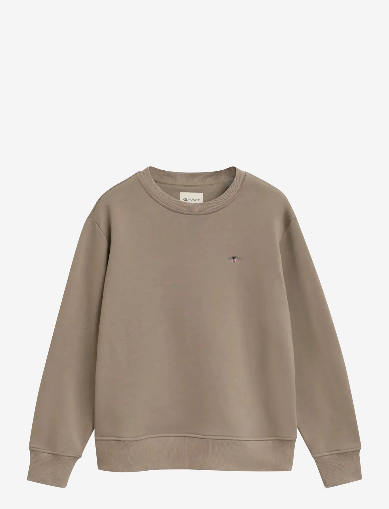 Gant - SHIELD C-NECK SWEAT - modetrends - taupe beige - 0