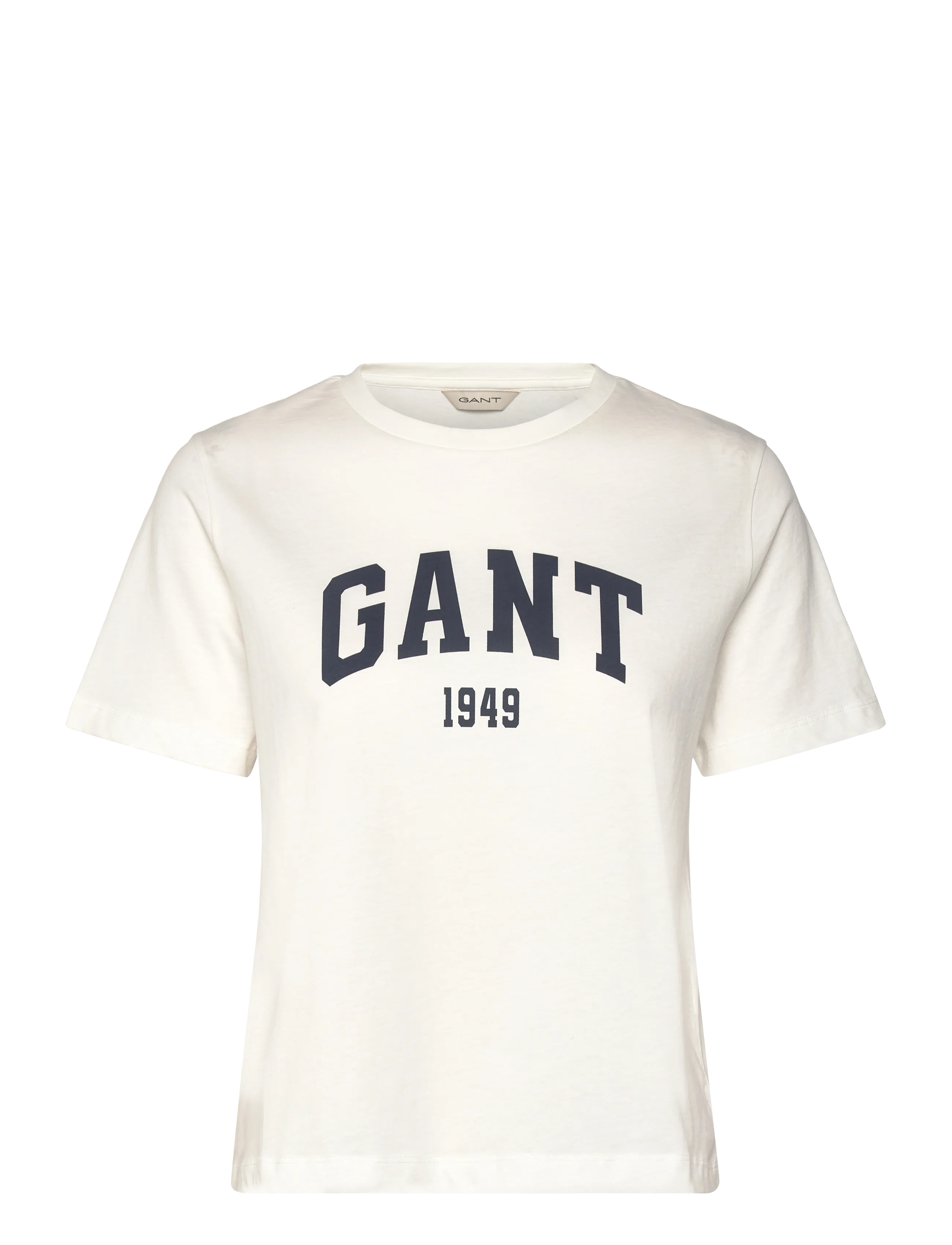Gant REG GRAPHIC PRINT SS T-SHIRT - Kampagne - EGGSHELL / cream