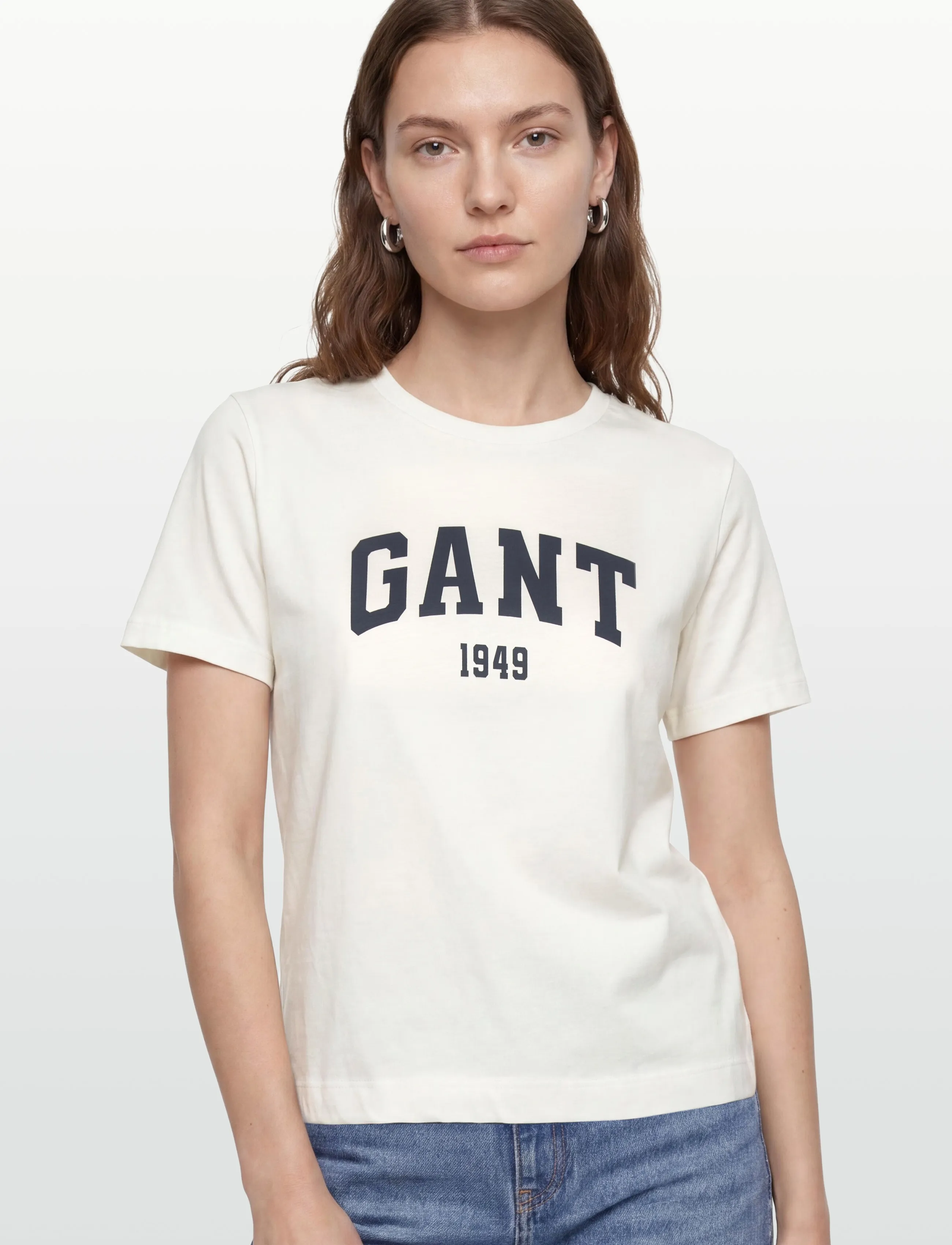 Gant - REG GRAPHIC PRINT SS T-SHIRT - t-shirts - eggshell - 3