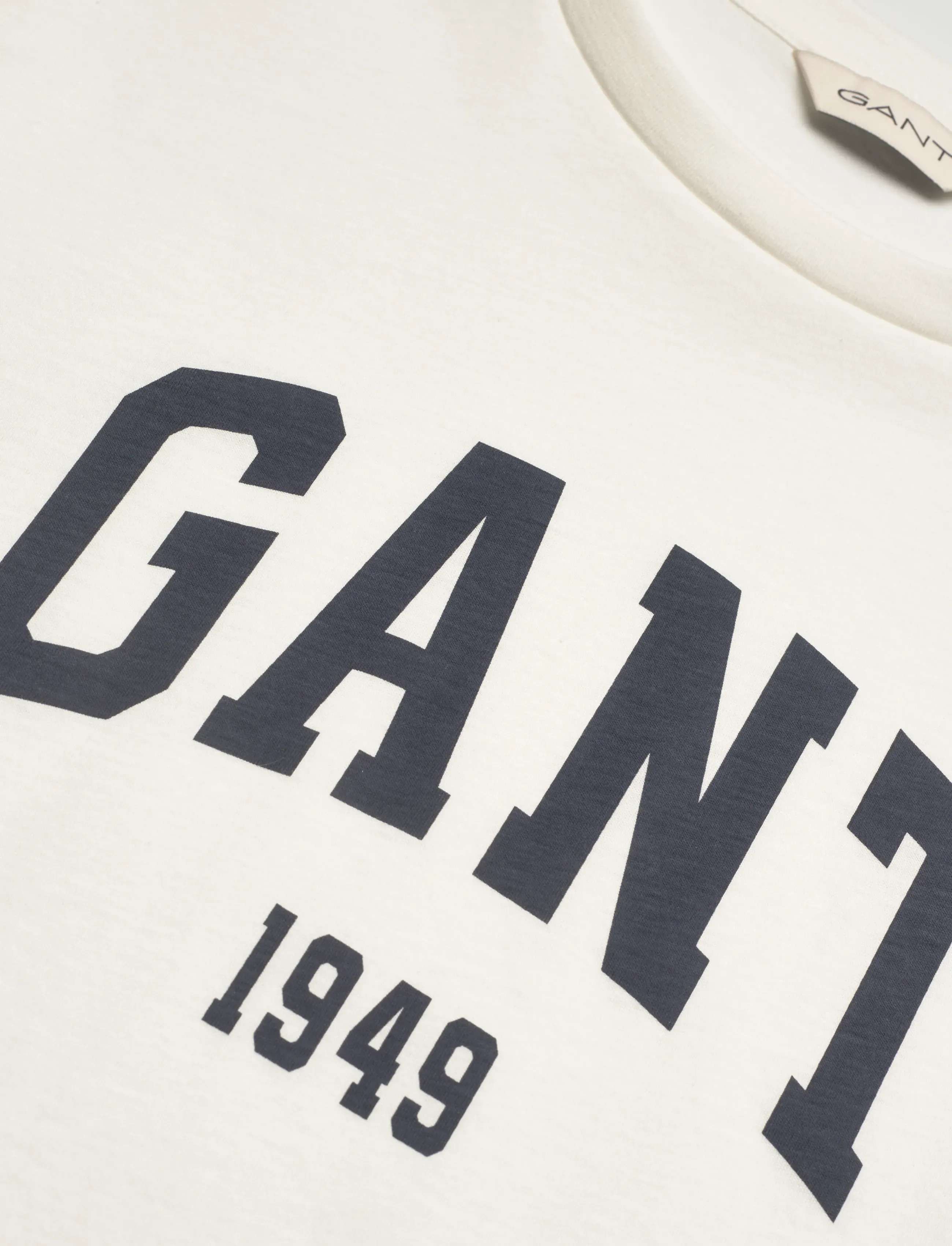 Gant - REG GRAPHIC PRINT SS T-SHIRT - t-shirts - eggshell - 5