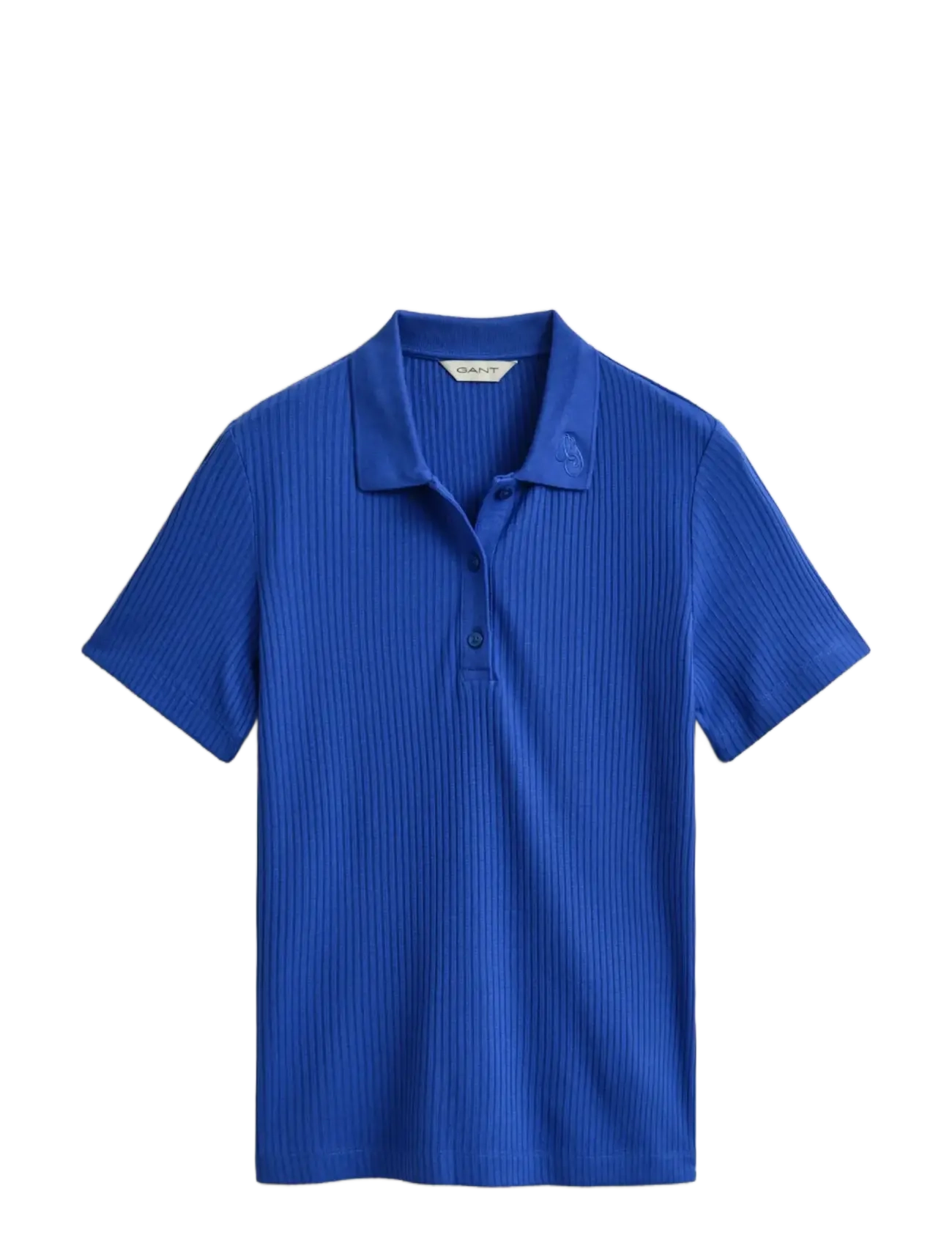Slim Ribbed Ss Polo