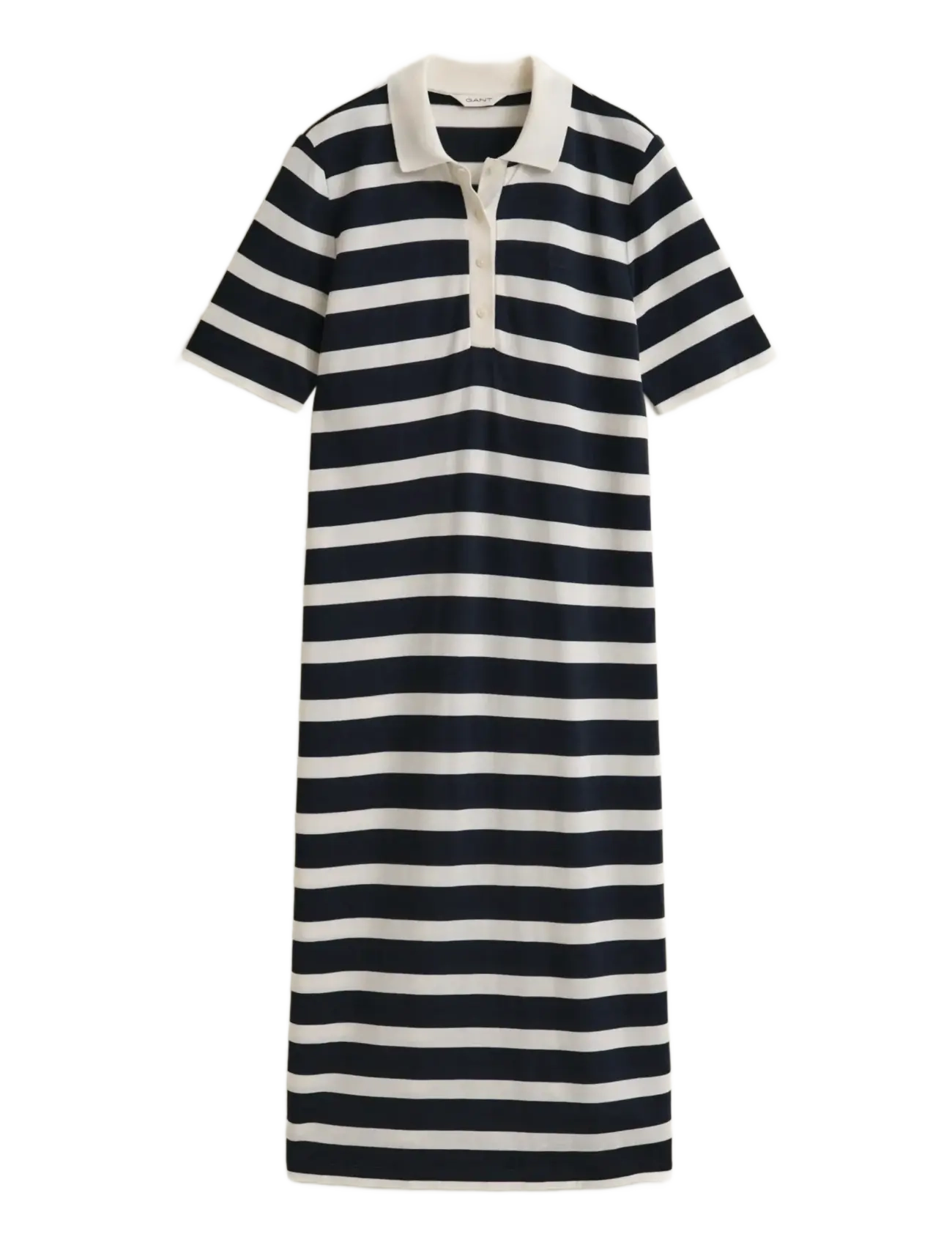 Gant REG STRIPED SS POLO DRESS - GANT - EVENING BLUE / white