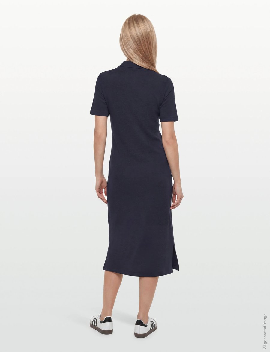 Gant - REG SS POLO DRESS - hemdkleider - evening blue - 4