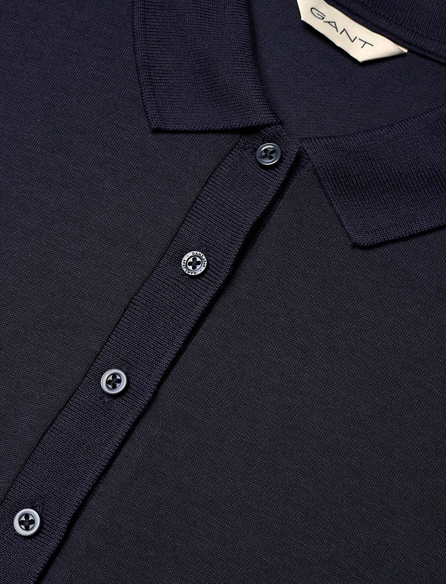 Gant - REG SS POLO DRESS - hemdkleider - evening blue - 5