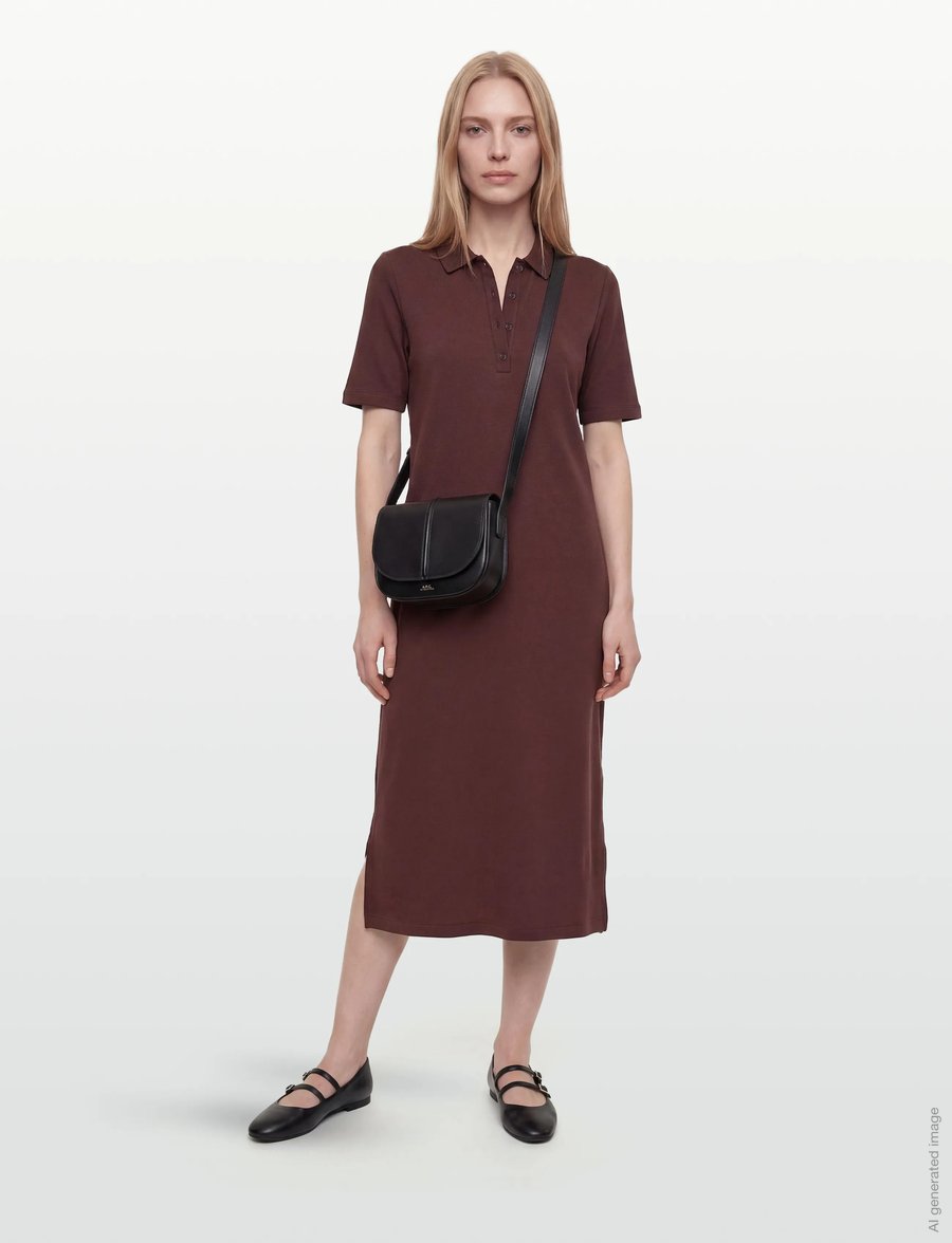 Gant - REG SS POLO DRESS - hemdkleider - fresh soil - 0