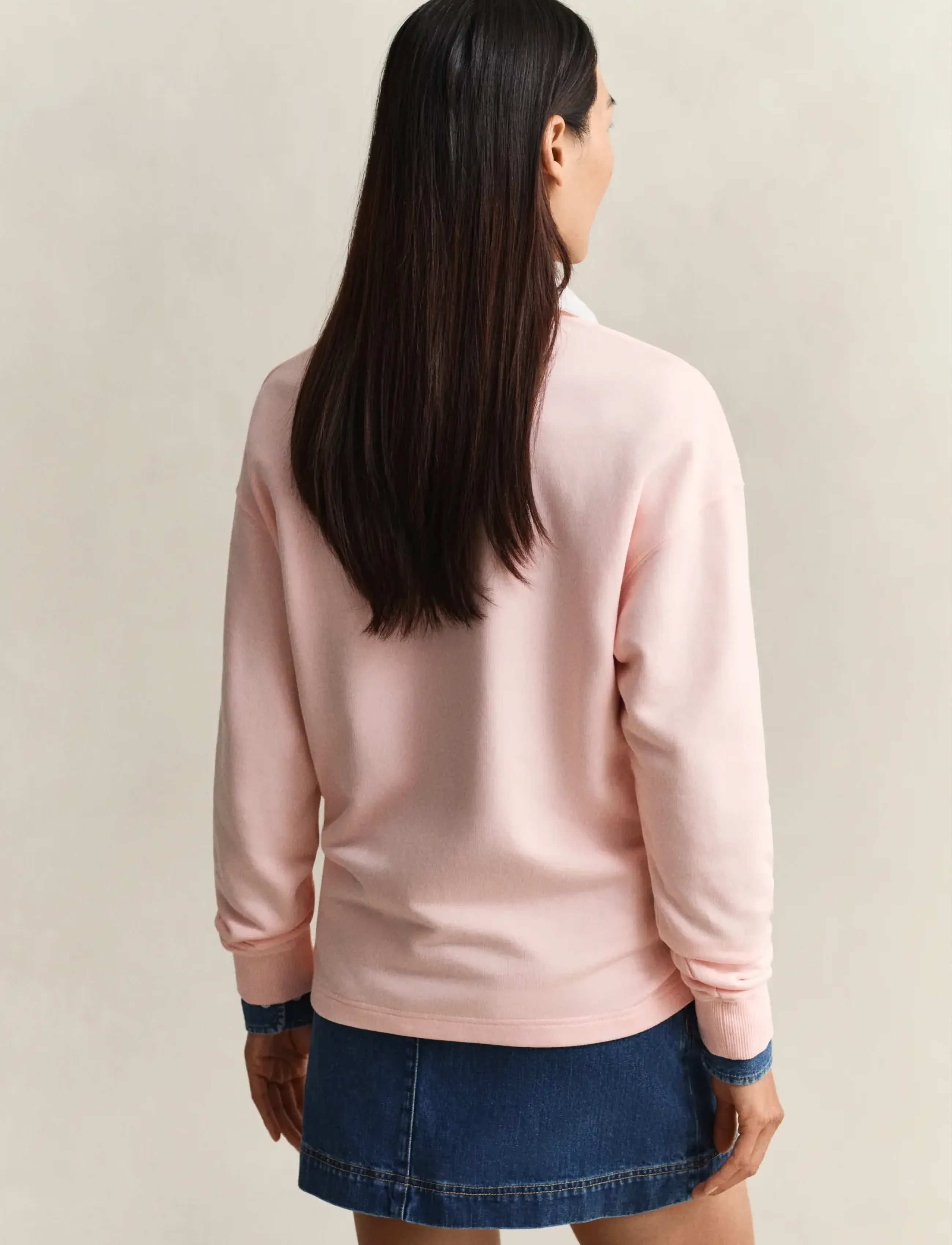 Gant - RUGGER SWEATSHIRT - bluzy bez kaptura - apricot pink - 2
