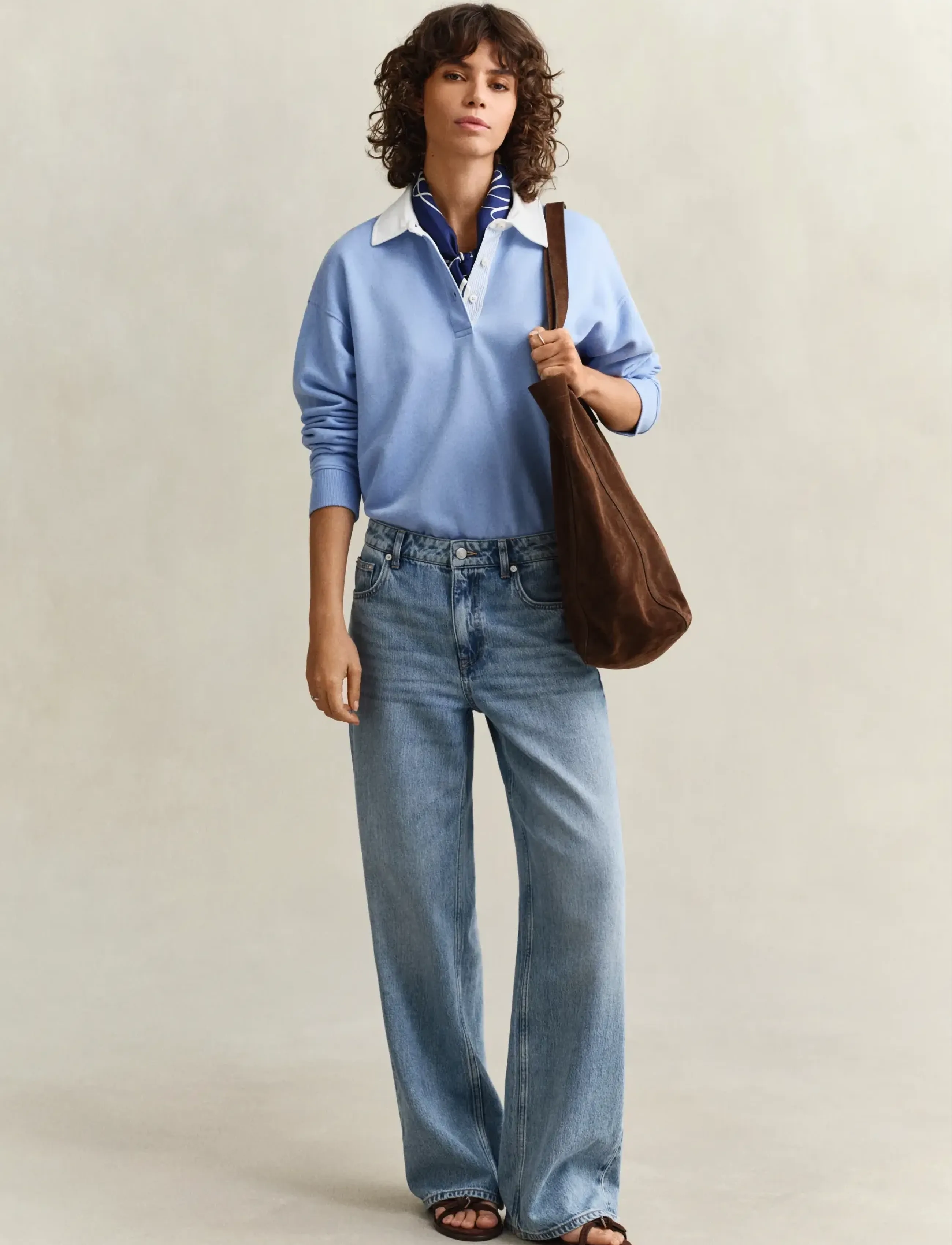 Gant - RUGGER SWEATSHIRT - pikéer - hydrangea blue - 4
