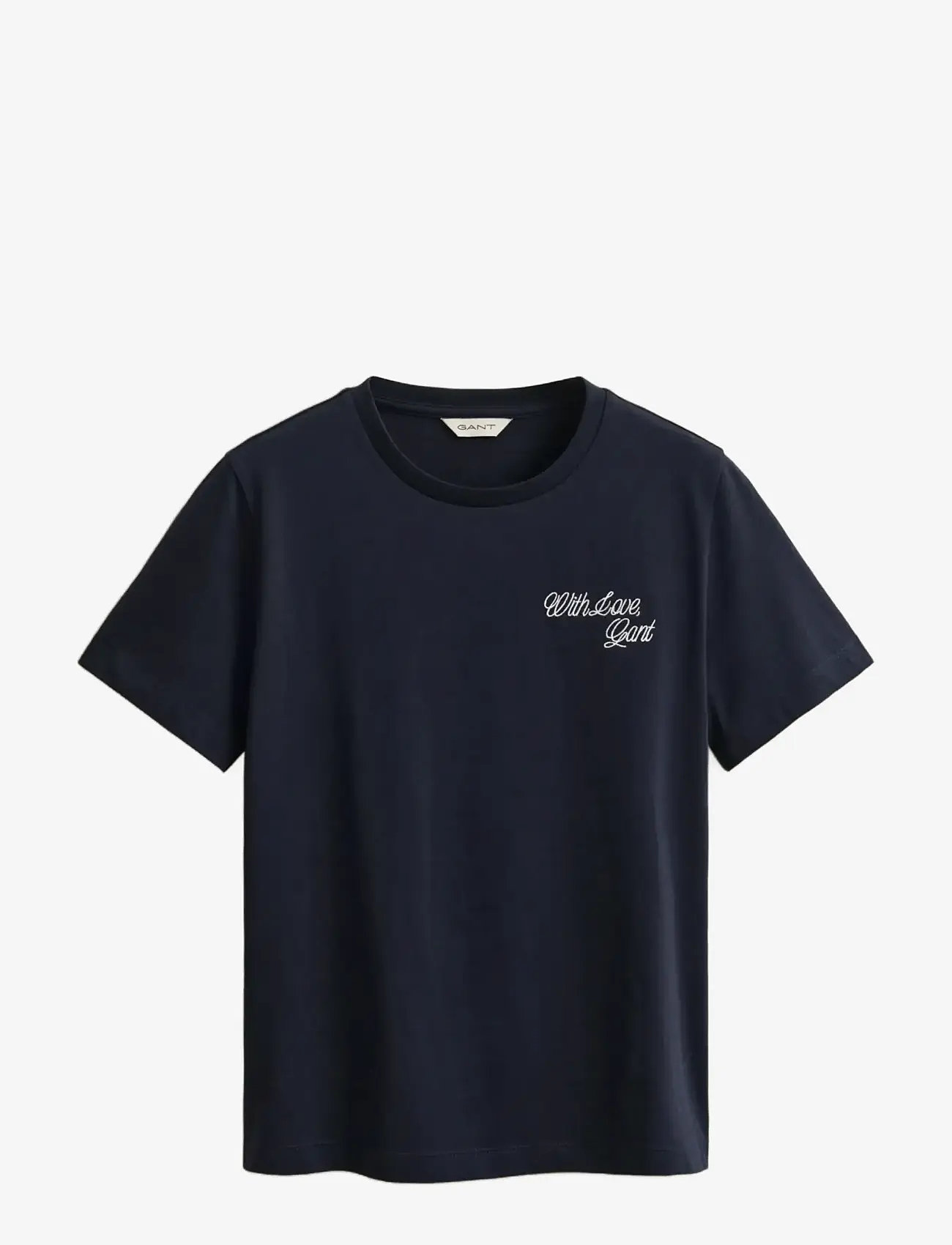 GANT - GRAPHIC PRINT SS T-SHIRT - t-shirts - evening blue - 1