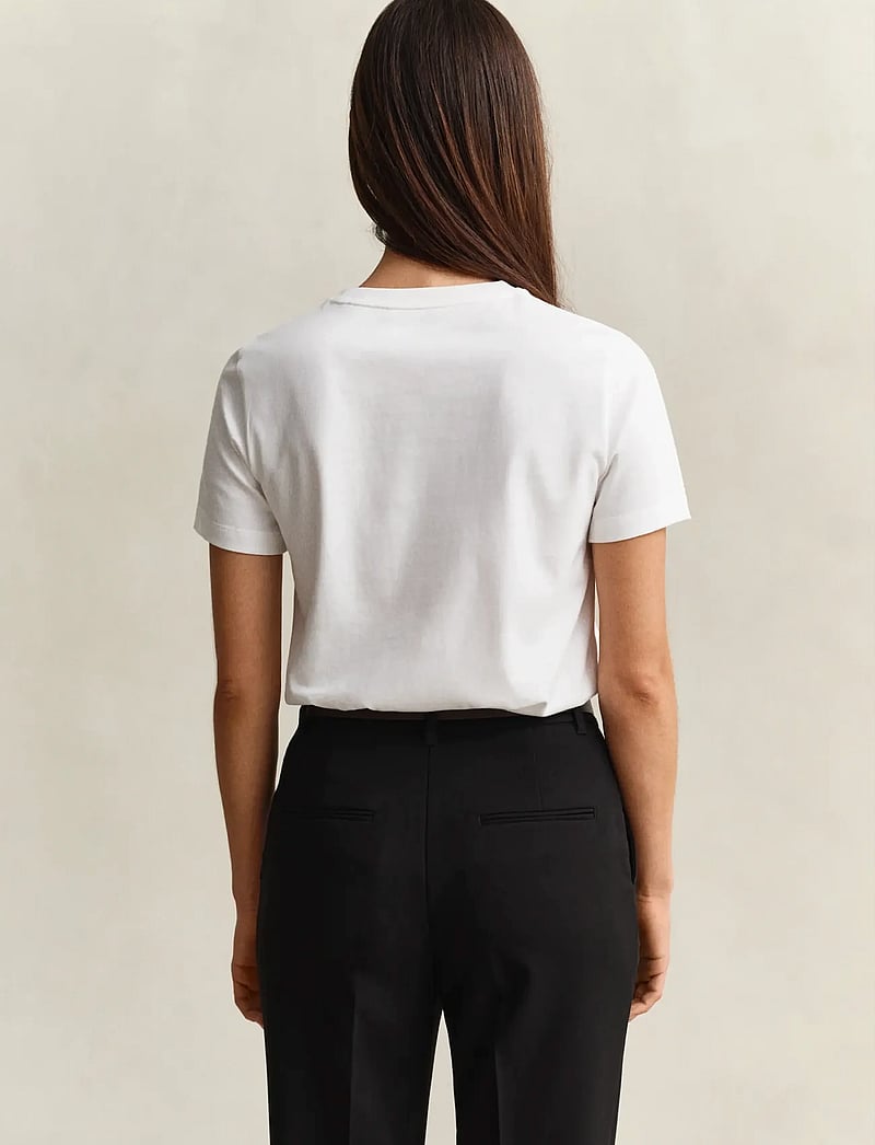 GANT - ROPE GRAPHIC SS T-SHIRT - t-shirts - eggshell - 2