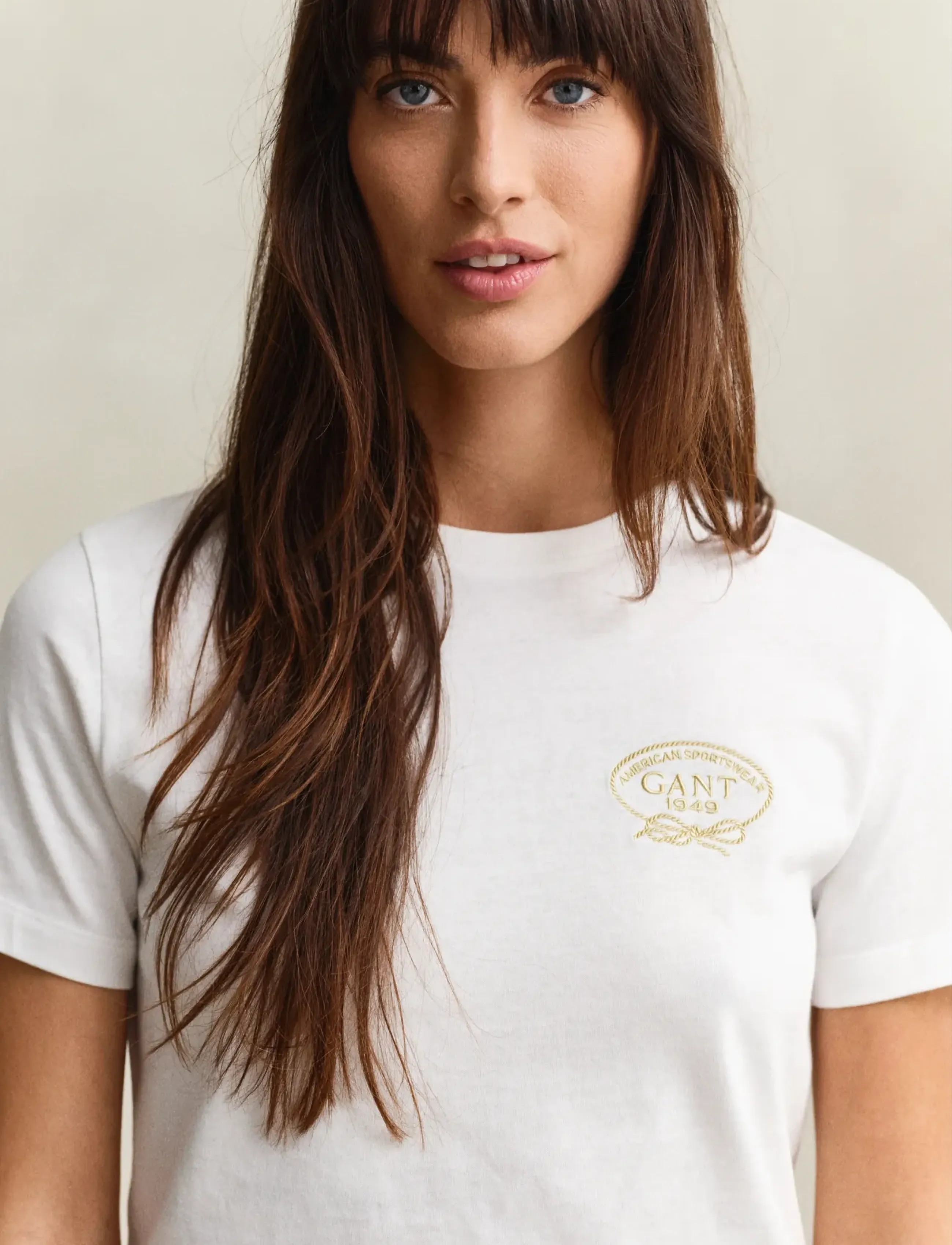 Gant - ROPE GRAPHIC SS T-SHIRT - t-shirts - eggshell - 3