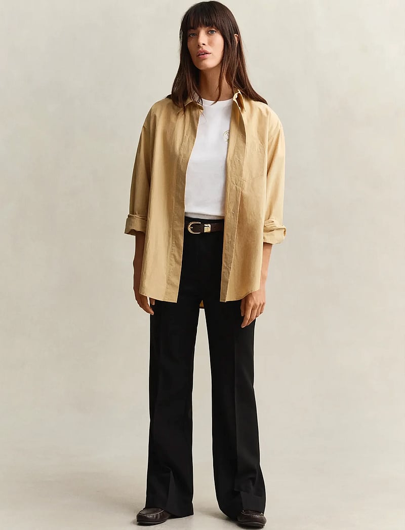 GANT - ROPE GRAPHIC SS T-SHIRT - t-shirts - eggshell - 4