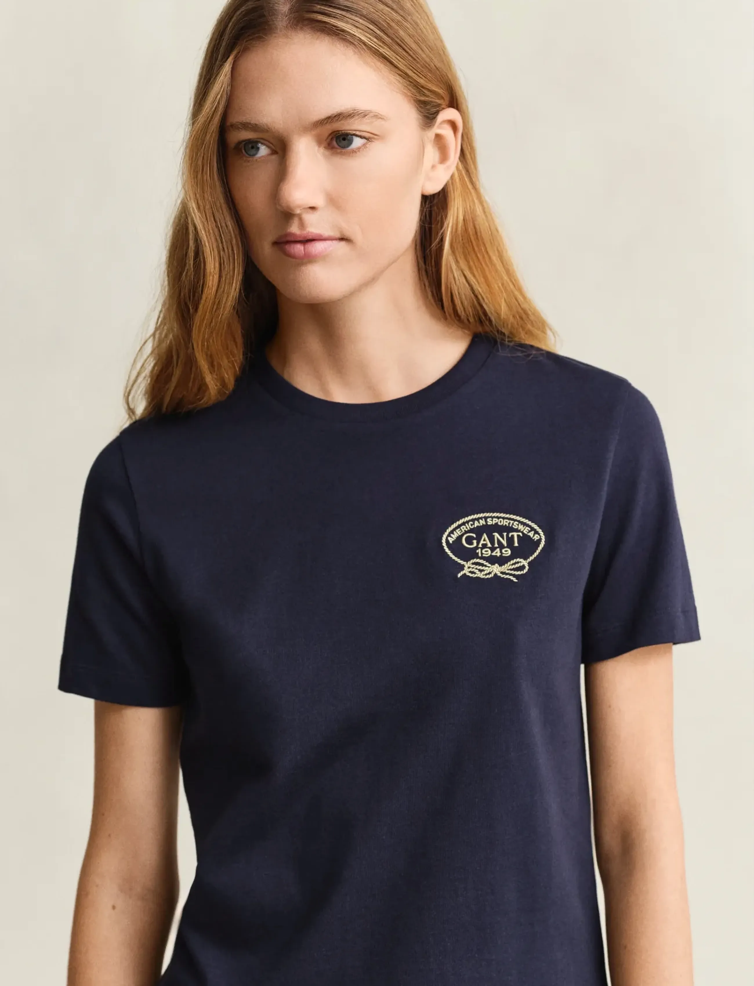 Gant - ROPE GRAPHIC SS T-SHIRT - t-shirts - evening blue - 3