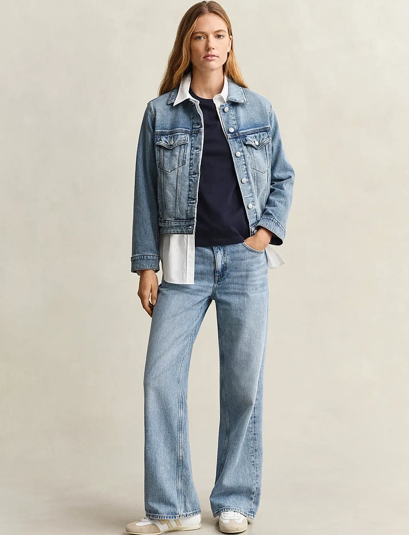 GANT - ROPE GRAPHIC SS T-SHIRT - t-shirts - evening blue - 4