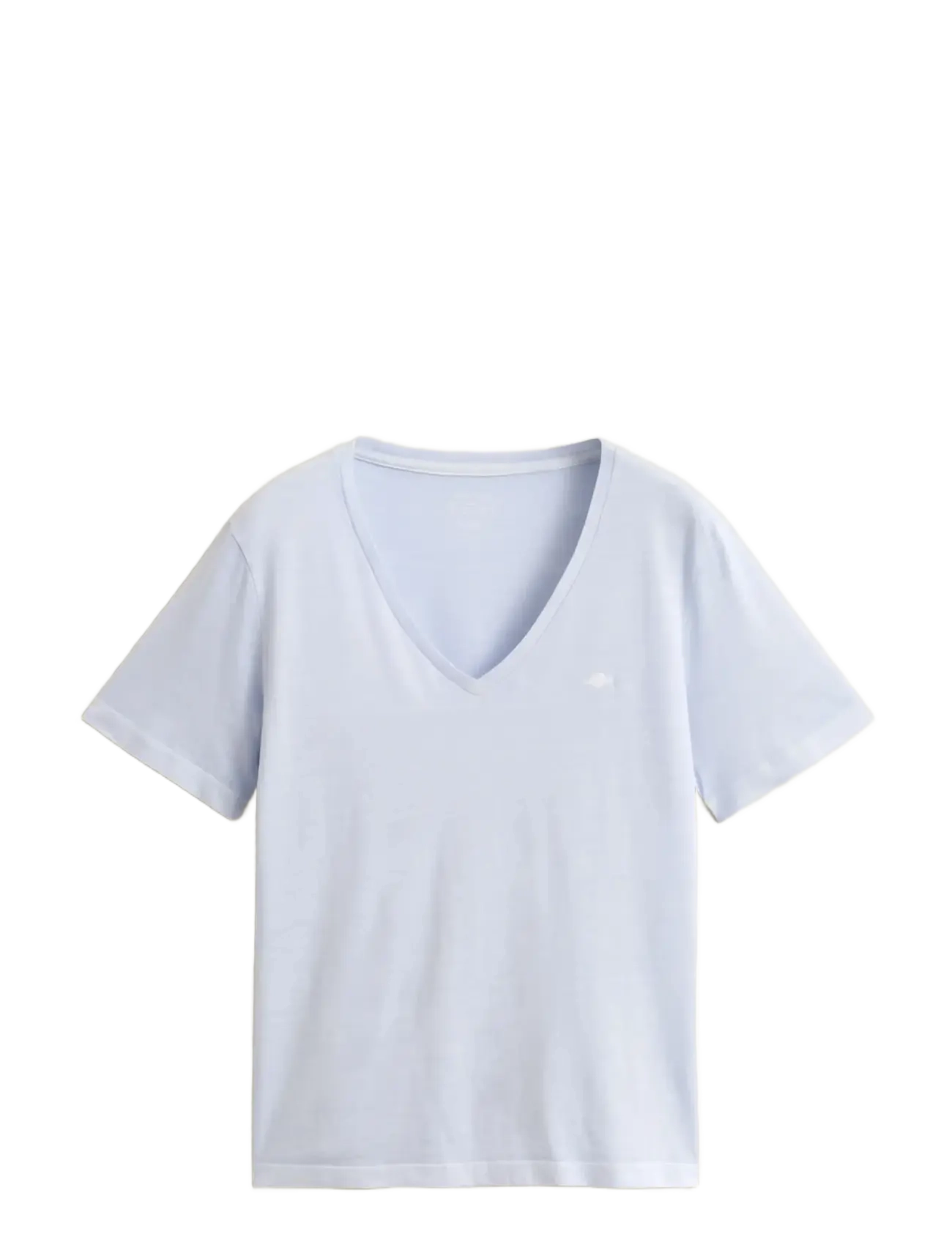 Gant REG WASHED SHIELD V-NECK T-SHIRT - Swedish brands - LIGHT BLUE / blue