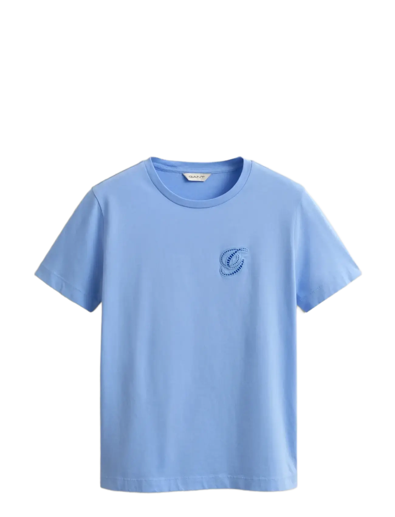 GANT REG SCRIPT SS T-SHIRT - T-shirts & Tops - HYDRANGEA BLUE / blue