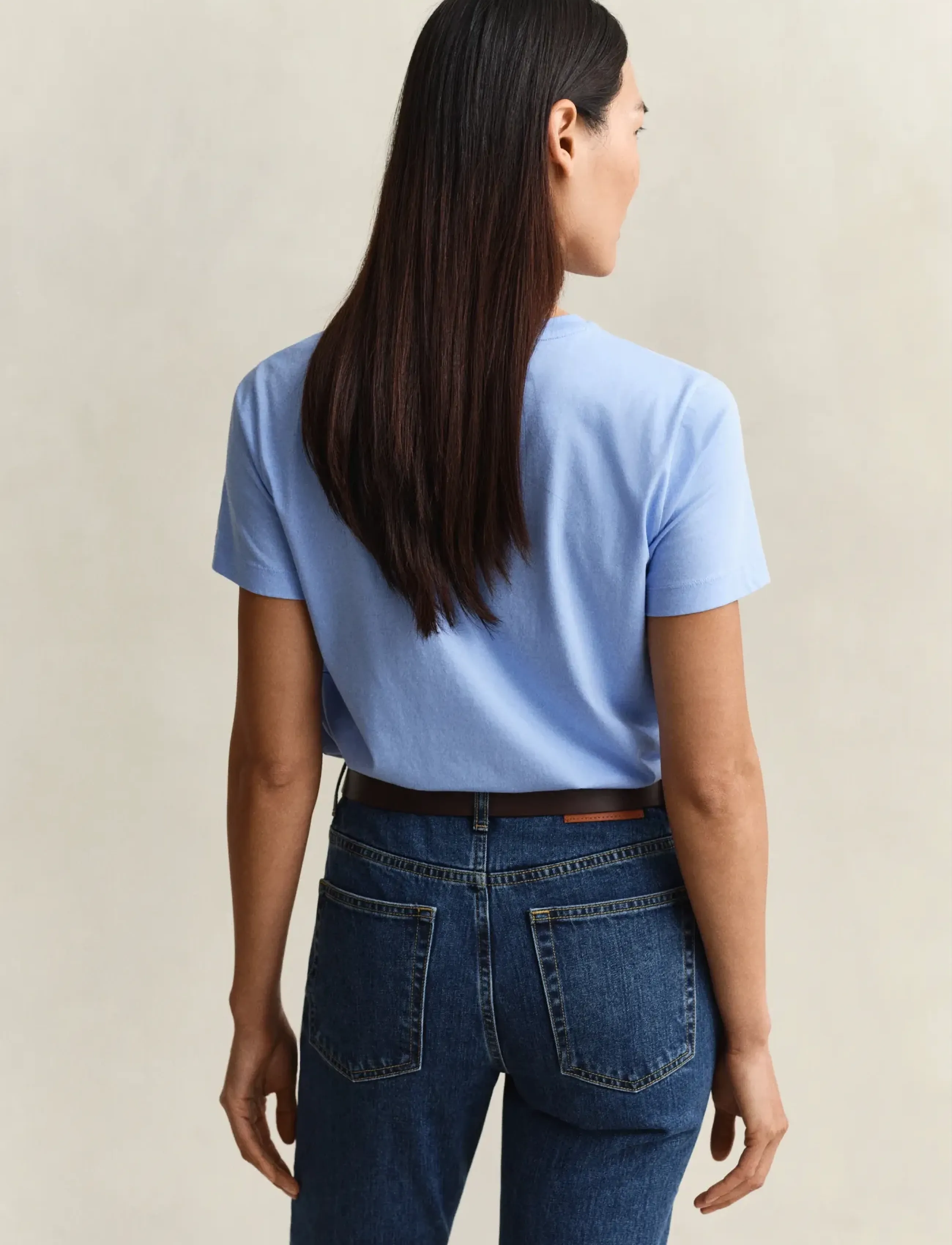 Gant - REG SCRIPT SS T-SHIRT - t-shirts - hydrangea blue - 2
