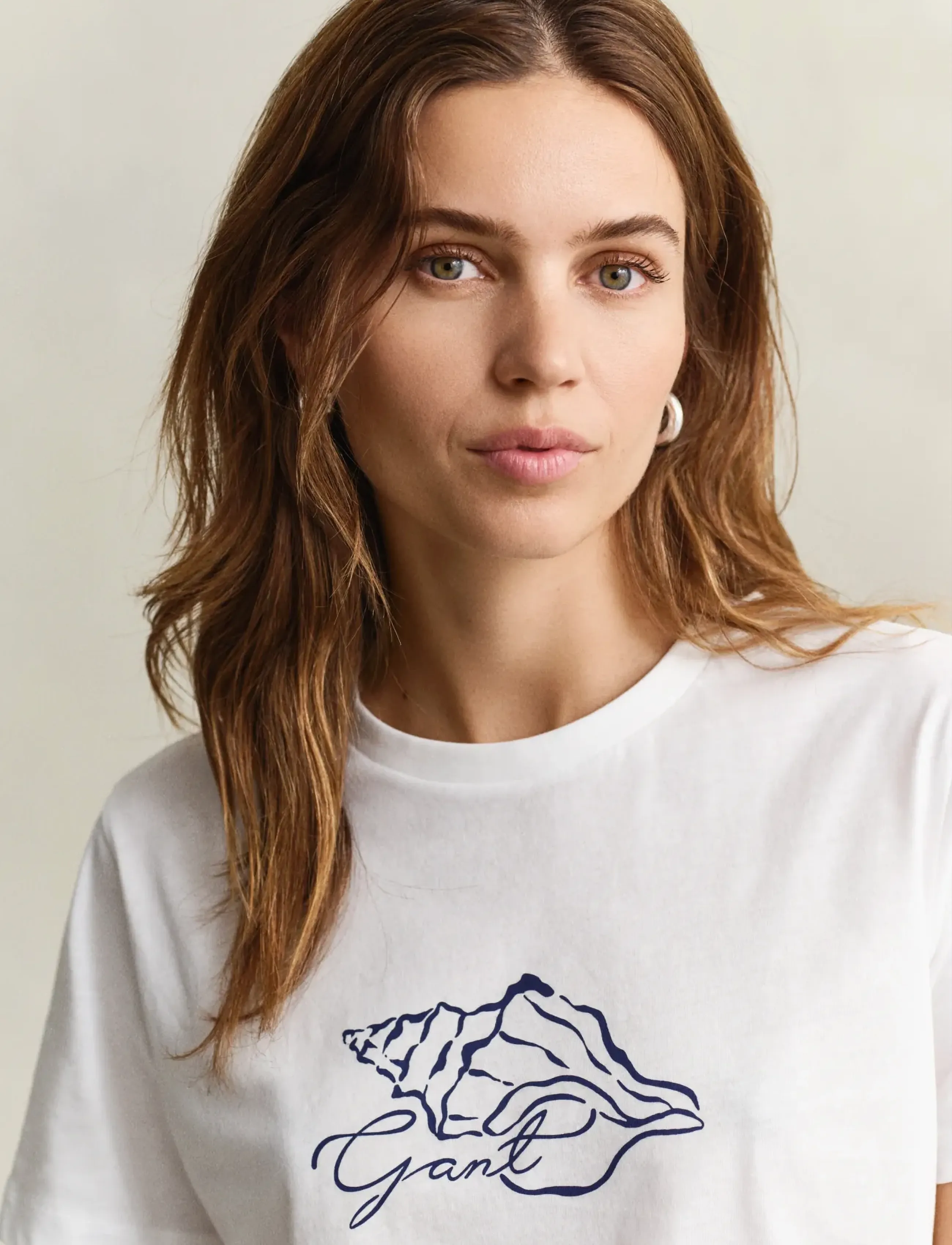 Gant - REG GRAPHIC PRINT SS T-SHIRT - t-shirts - white - 3