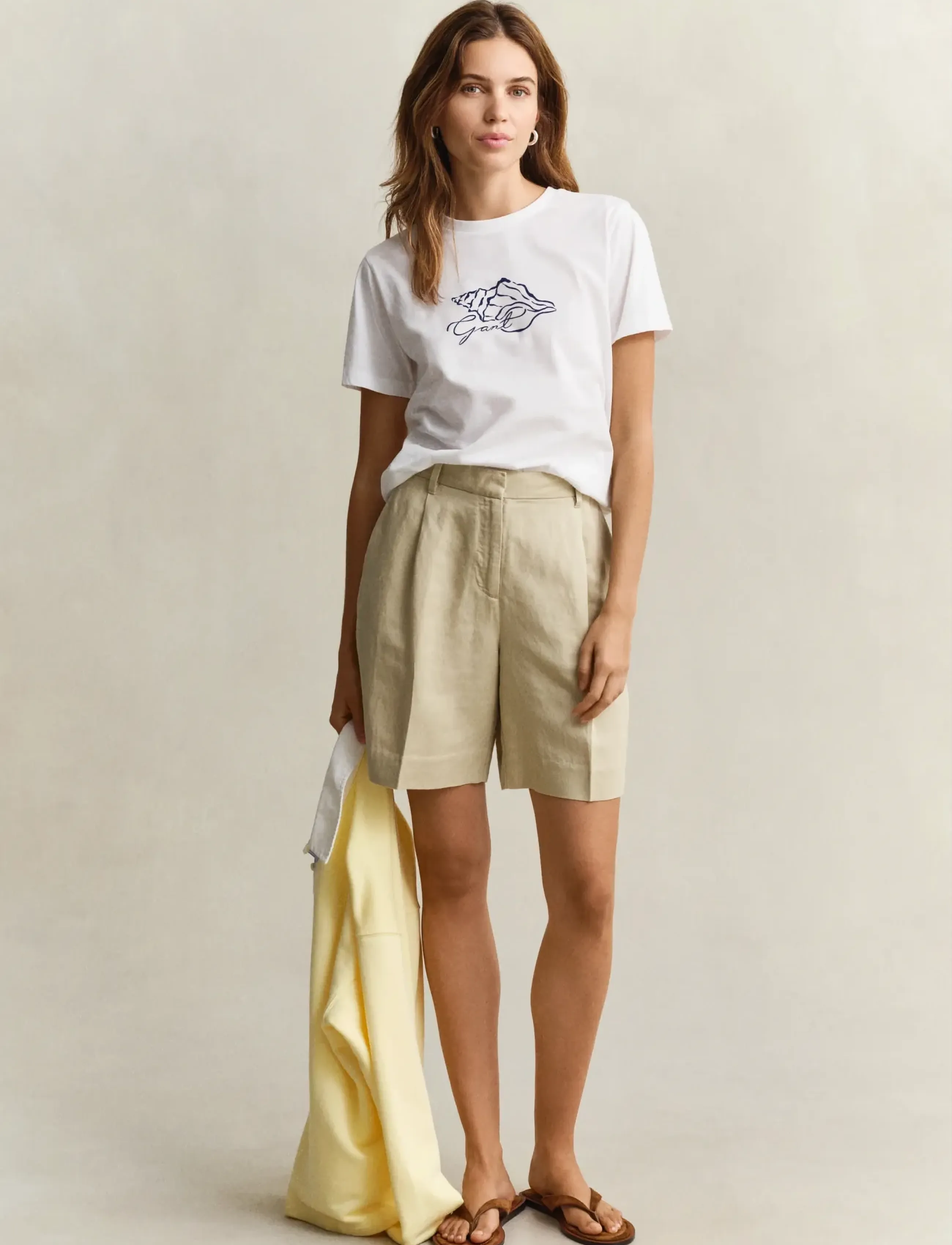 Gant - REG GRAPHIC PRINT SS T-SHIRT - t-shirts - white - 4