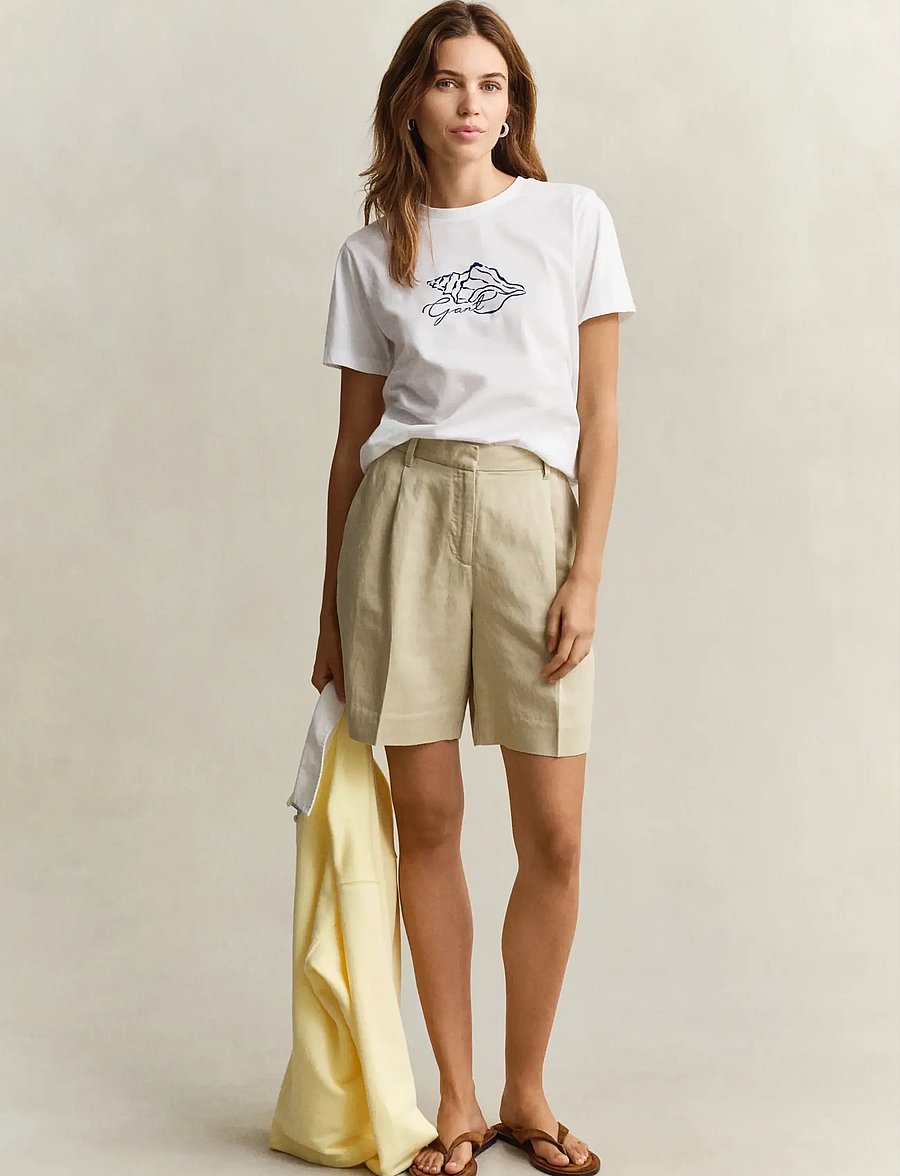 Gant - REG GRAPHIC PRINT SS T-SHIRT - t-shirts - white - 4
