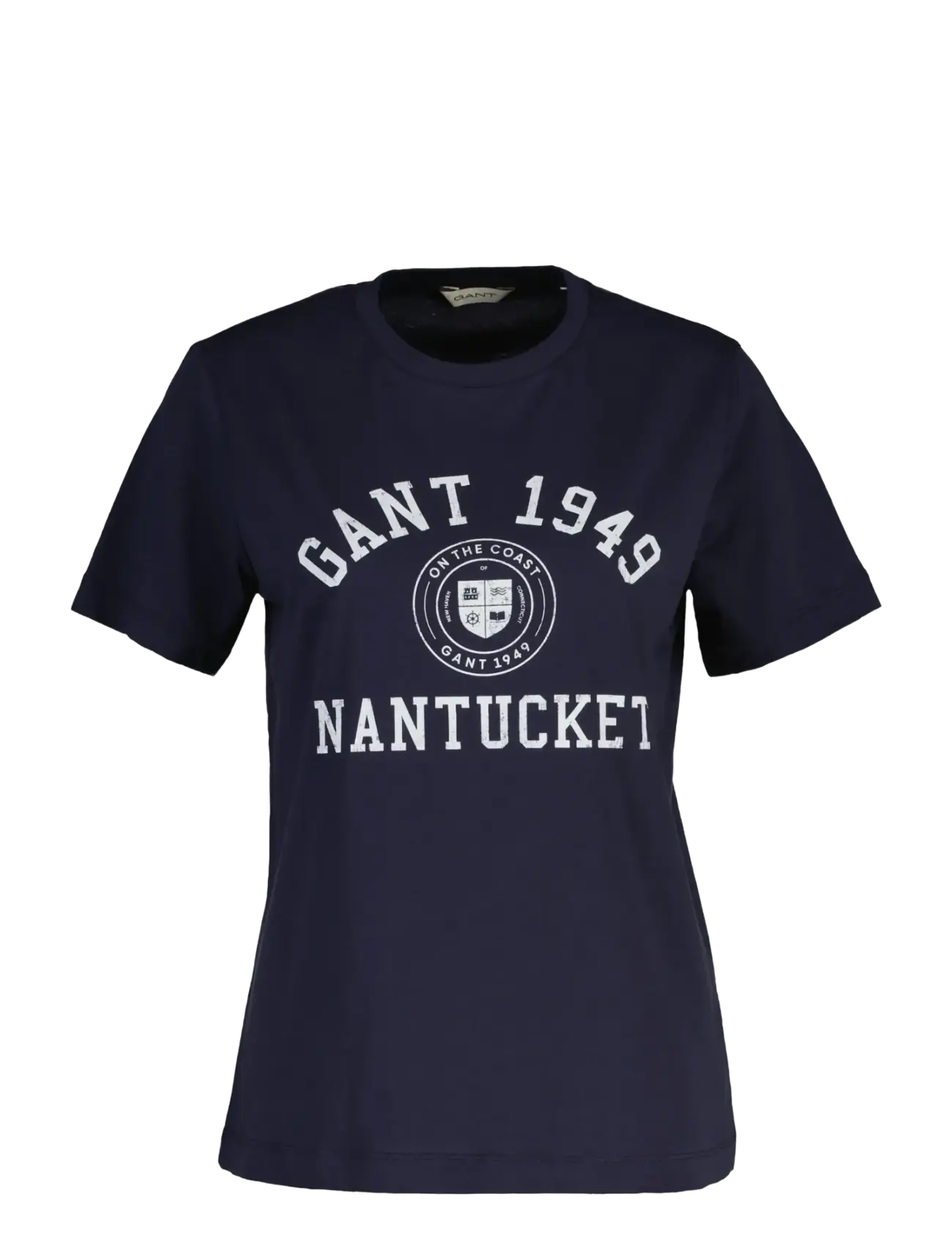 GANT REG GRAPHIC PRINT SS T-SHIRT - Kleding - EVENING BLUE / navy