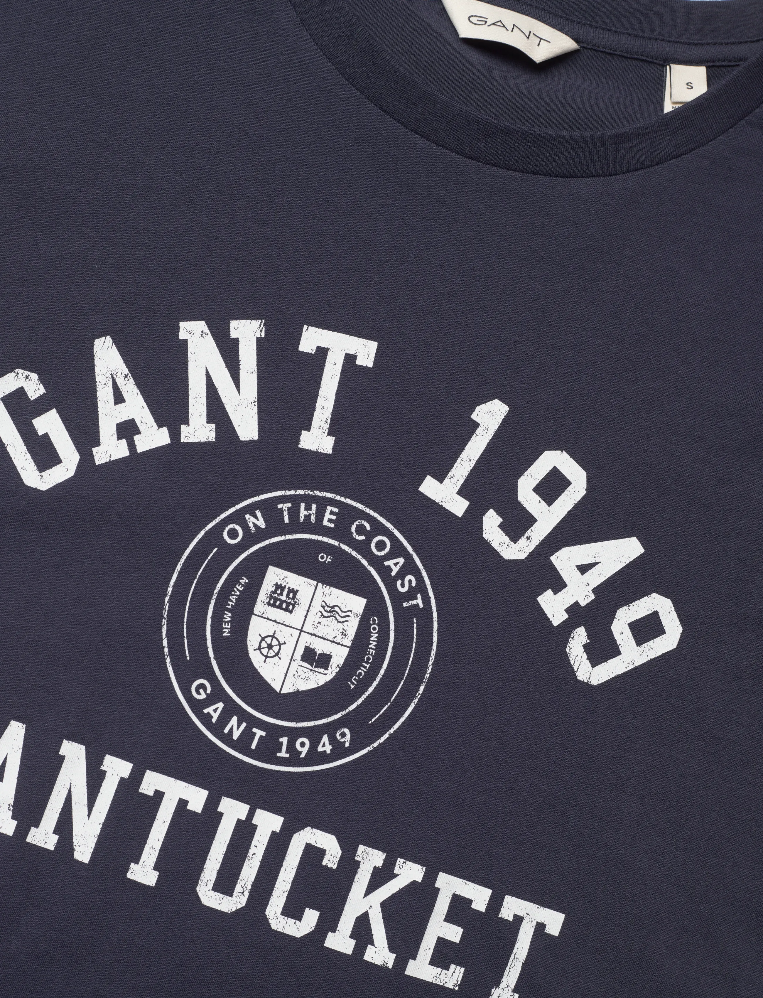 Gant - REG GRAPHIC PRINT SS T-SHIRT - t-shirts - evening blue - 2