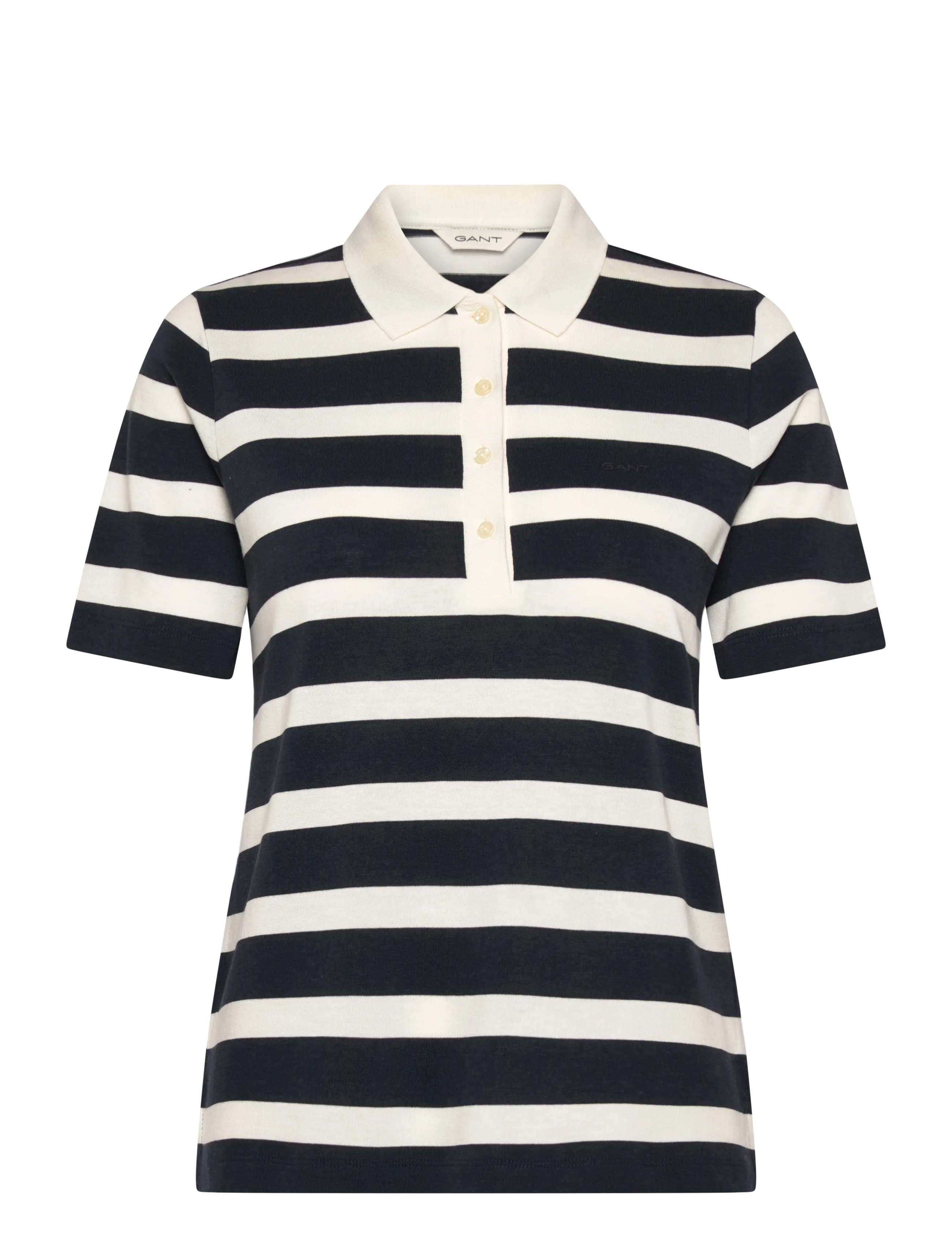 GANT REG STRIPED SS POLO - Uus - EVENING BLUE / navy