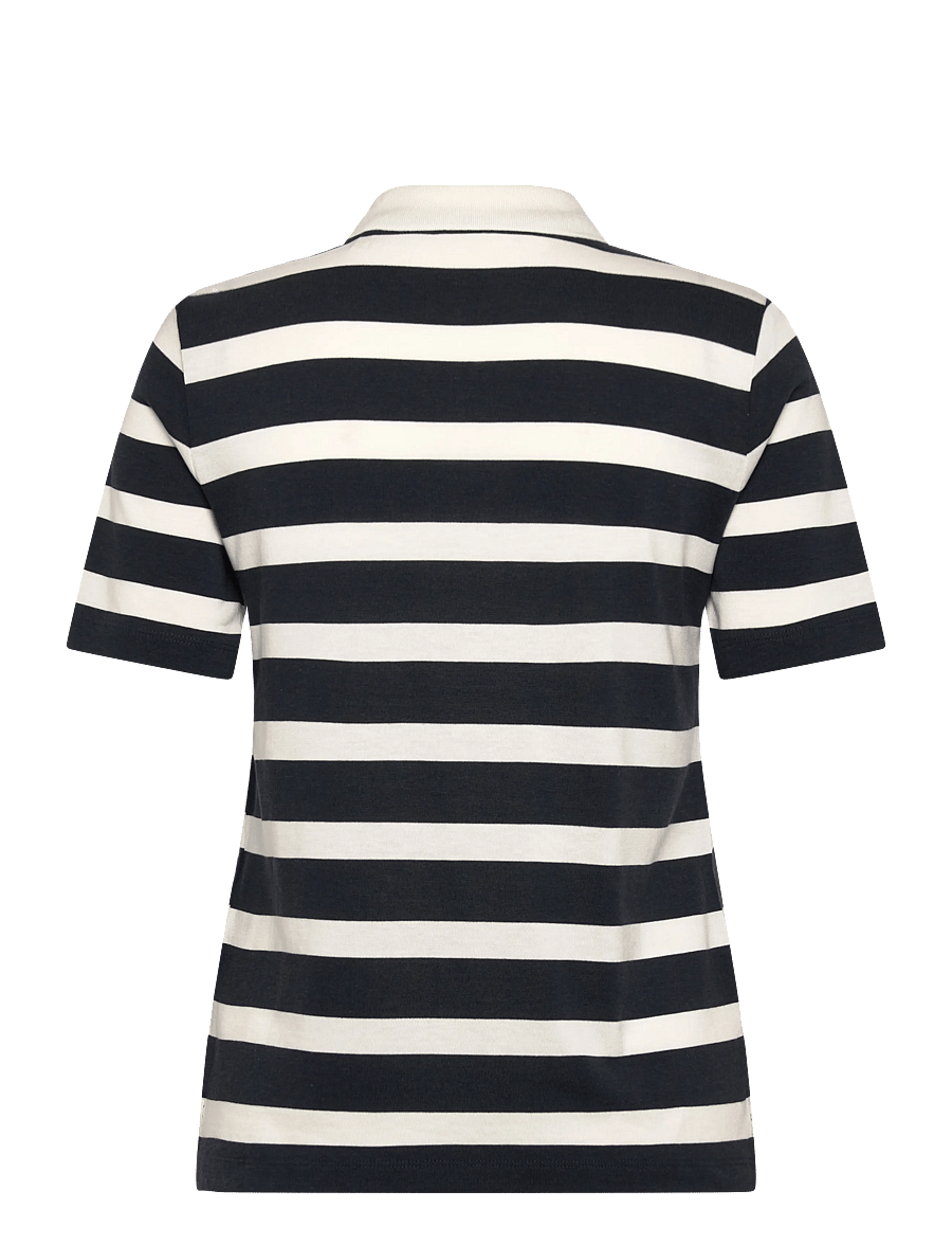 Gant - REG STRIPED SS POLO - poloshirts - evening blue - 2