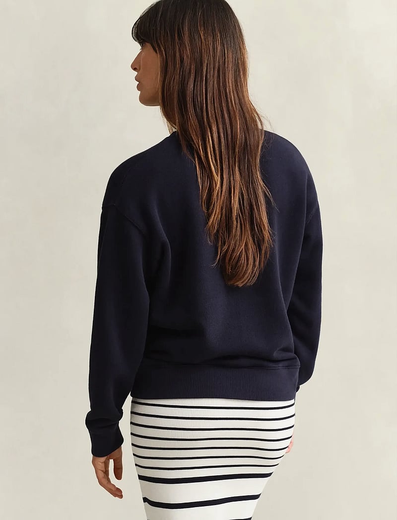 GANT - GRAPHIC C-NECK SWEATER - modetrender - evening blue - 2
