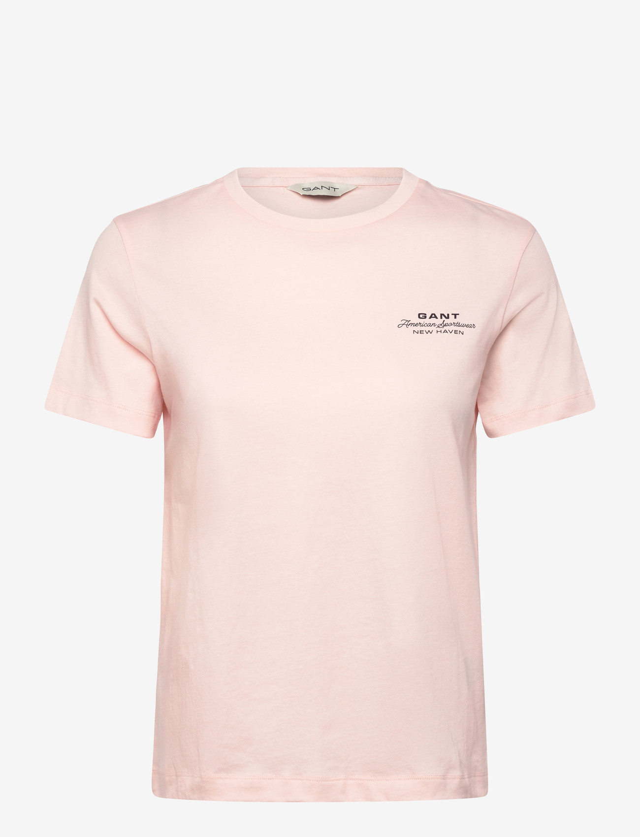 GANT - REG GRAPHIC PRINT SS T-SHIRT - t-shirts - apricot pink - 0