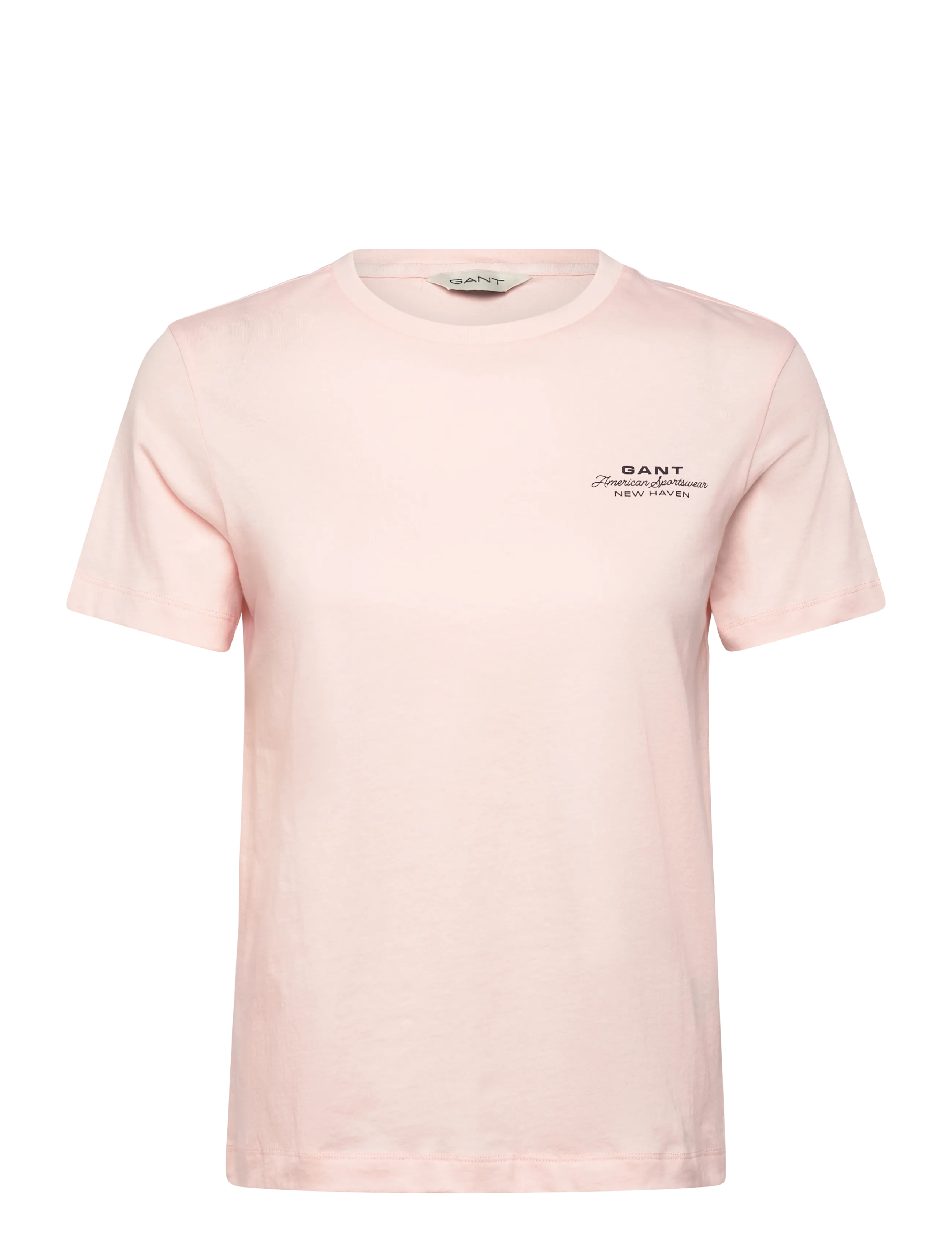 GANT REG GRAPHIC PRINT SS T-SHIRT - T-shirts & Toppar - APRICOT PINK / pink/rose