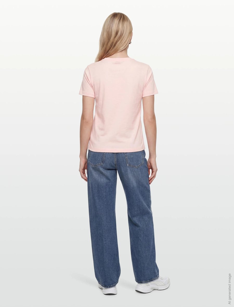 Gant - REG GRAPHIC PRINT SS T-SHIRT - t-shirts - apricot pink - 4