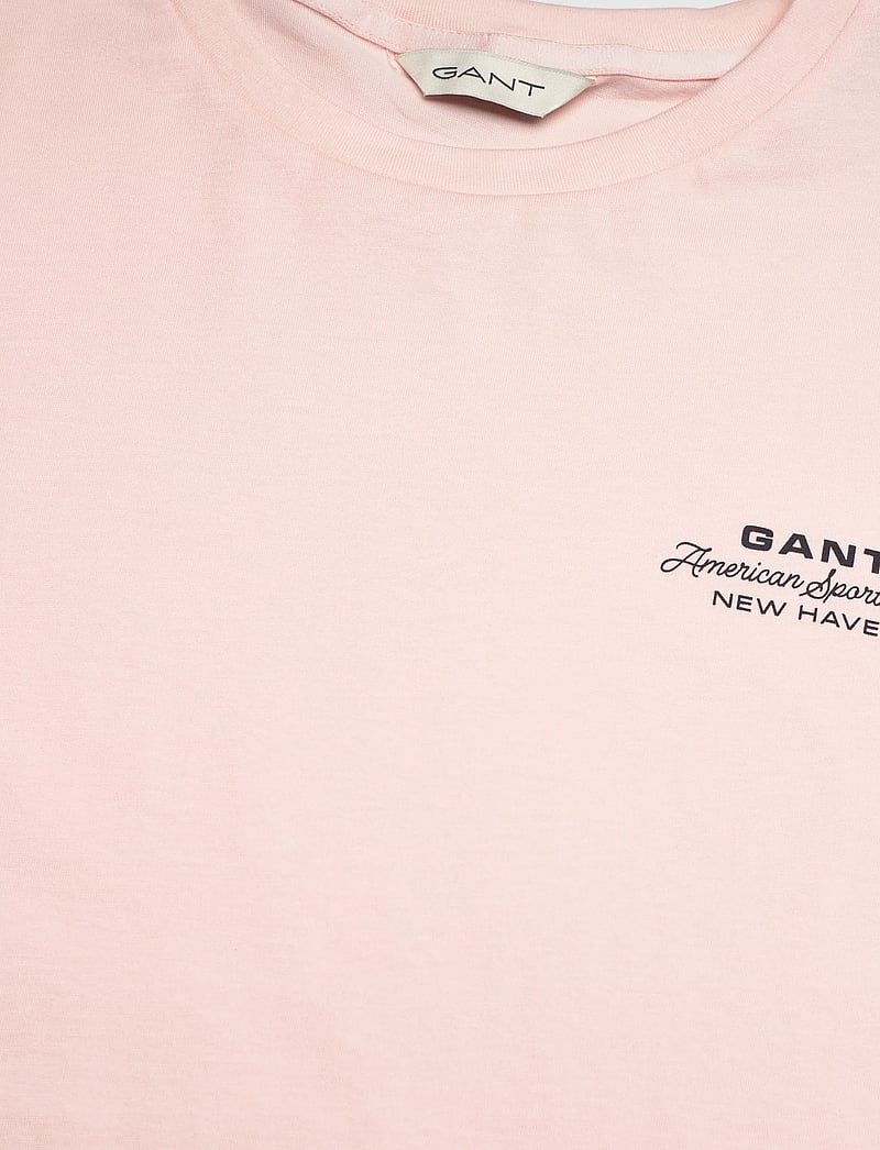 GANT - REG GRAPHIC PRINT SS T-SHIRT - t-shirts - apricot pink - 2