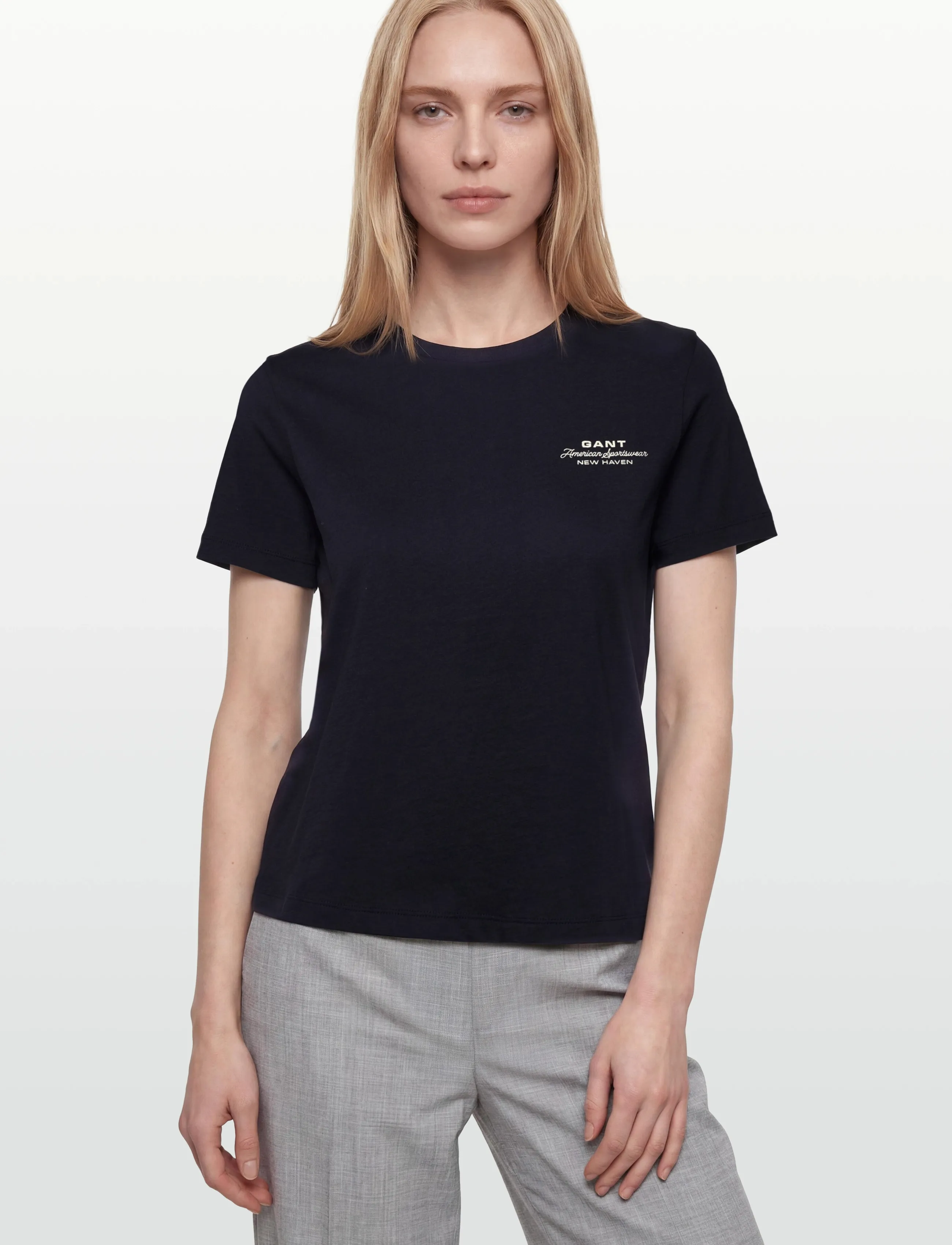 Gant - REG GRAPHIC PRINT SS T-SHIRT - t-shirts - evening blue - 3