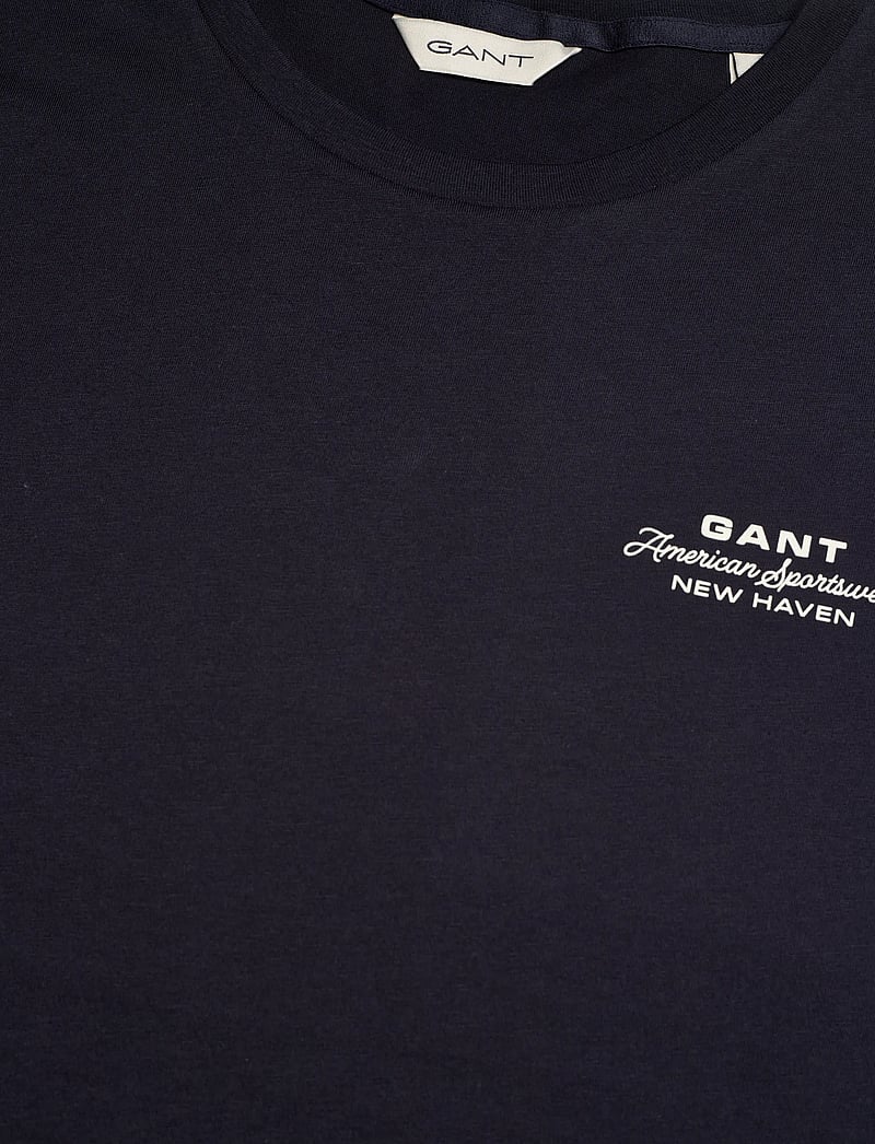 GANT - REG GRAPHIC PRINT SS T-SHIRT - t-shirts - evening blue - 2