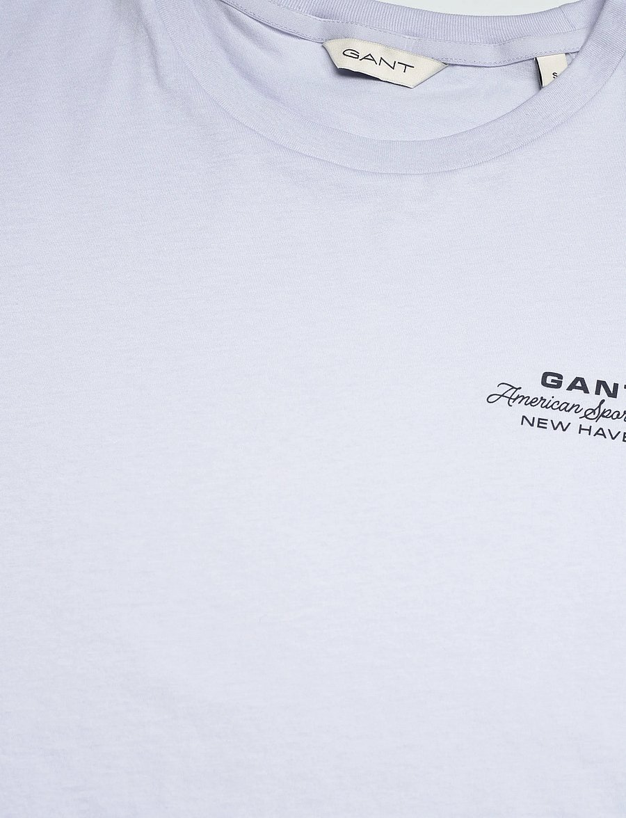 Gant - REG GRAPHIC PRINT SS T-SHIRT - t-shirts - light blue - 5