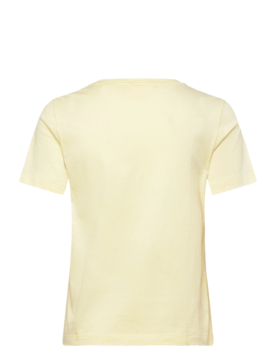 Gant - REG GRAPHIC PRINT SS T-SHIRT - t-shirts - vanilla yellow - 2