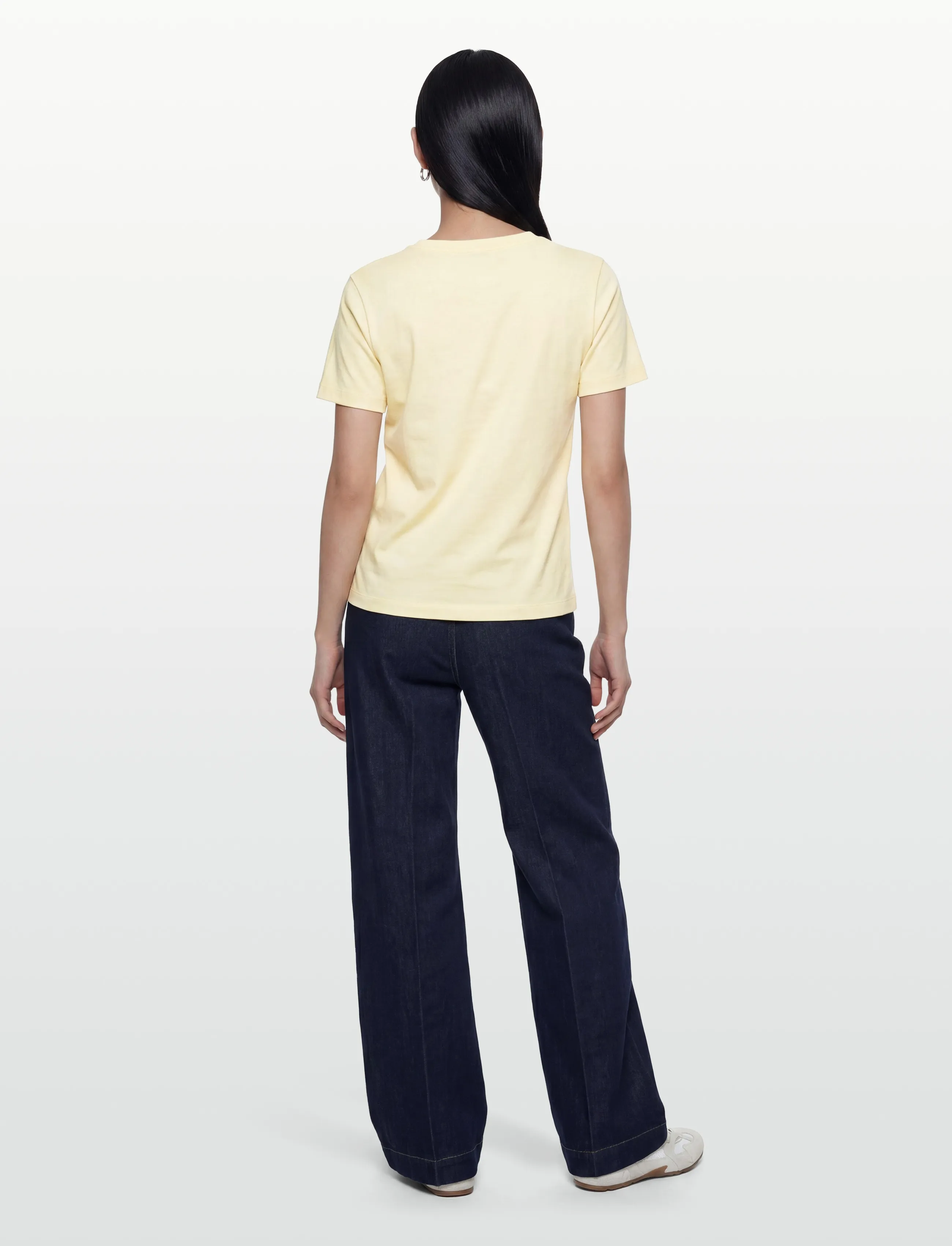 Gant - REG GRAPHIC PRINT SS T-SHIRT - t-shirts - vanilla yellow - 4