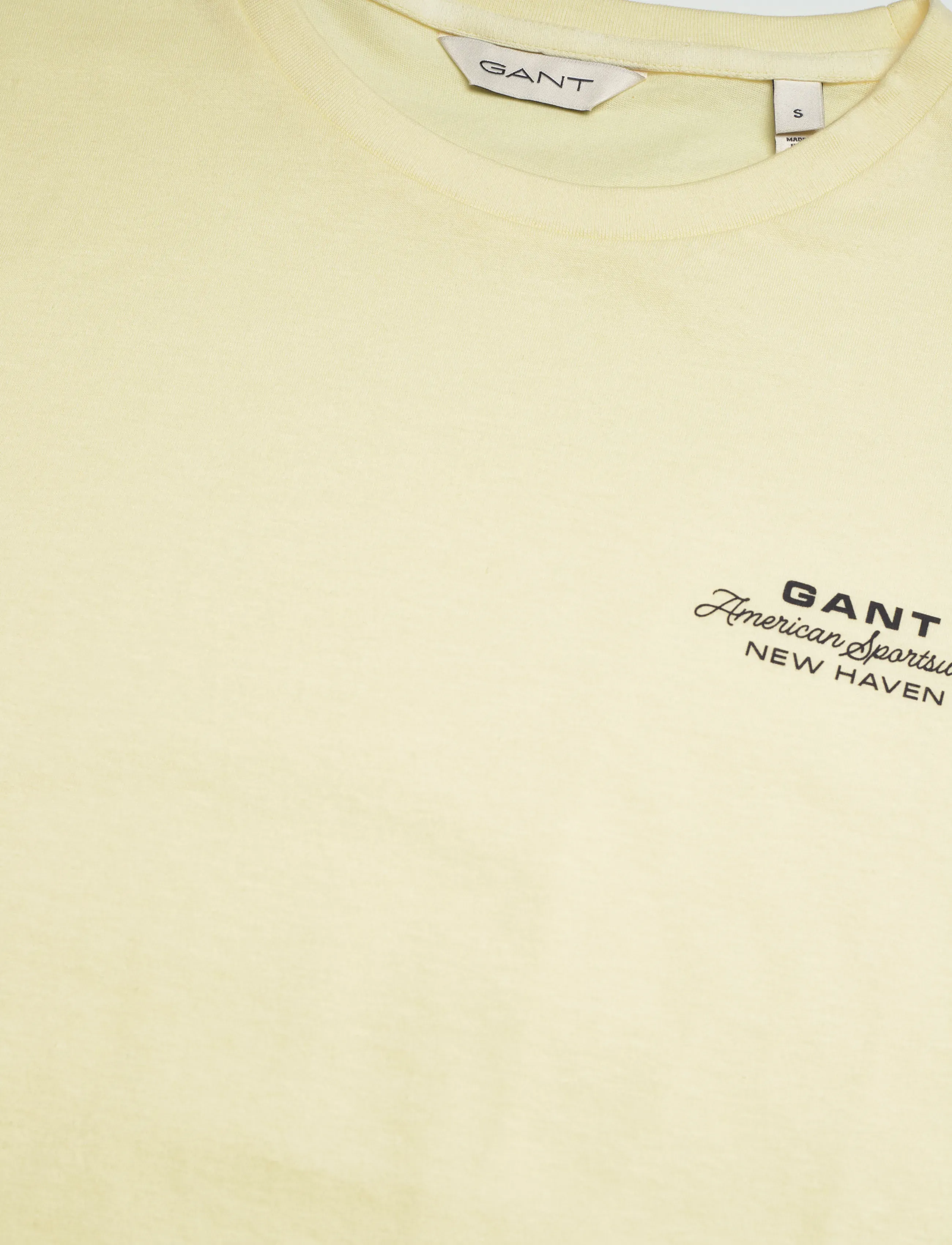 Gant - REG GRAPHIC PRINT SS T-SHIRT - t-shirts - vanilla yellow - 5