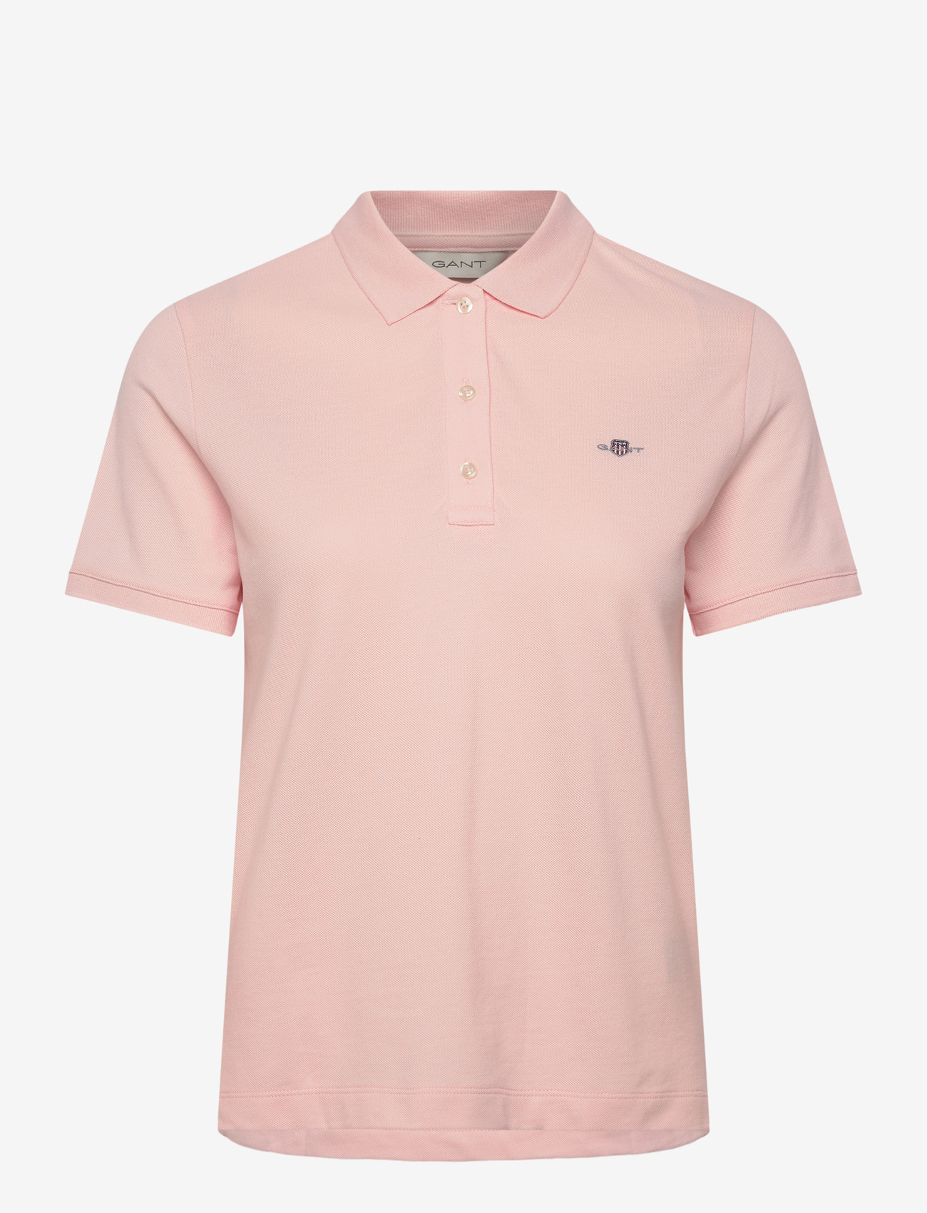 Gant - REG SHIELD SS PIQUE POLO - poloer - apricot pink - 1