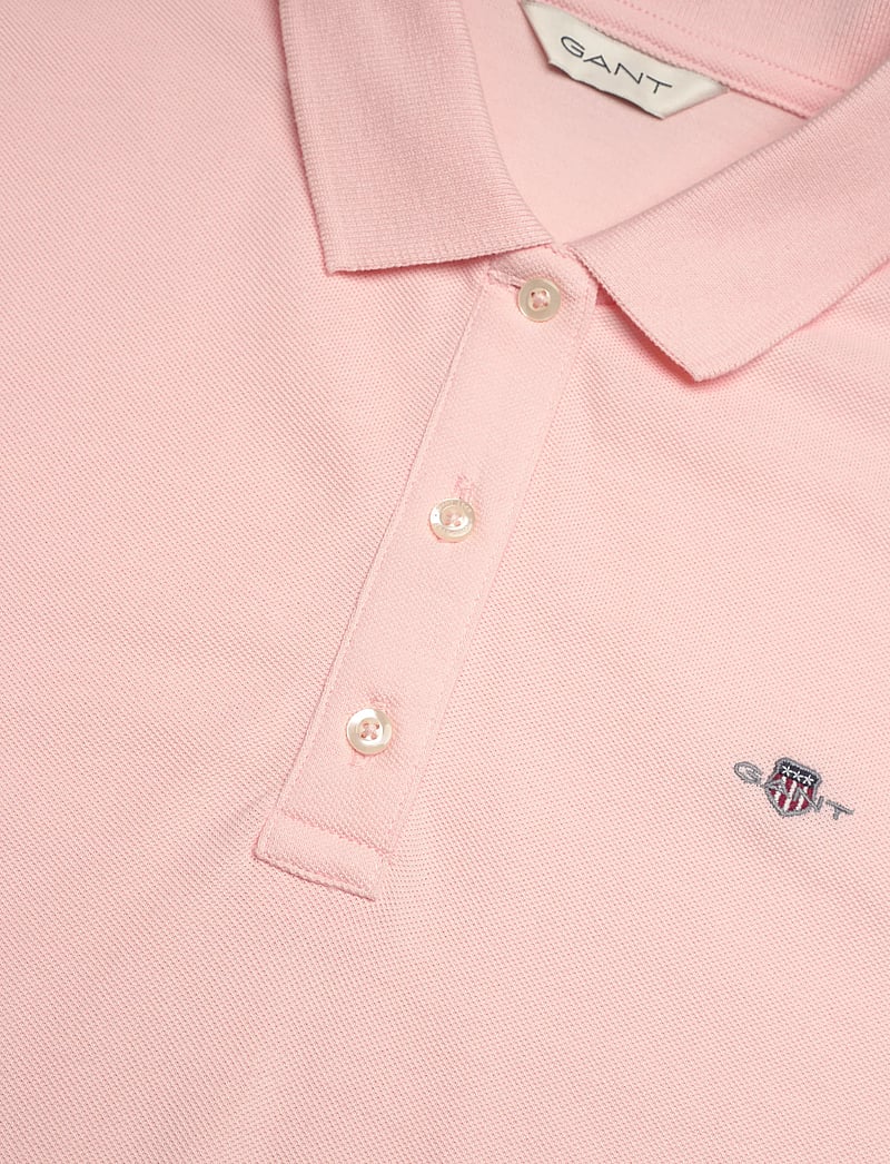 Gant - REG SHIELD SS PIQUE POLO - poloer - apricot pink - 5