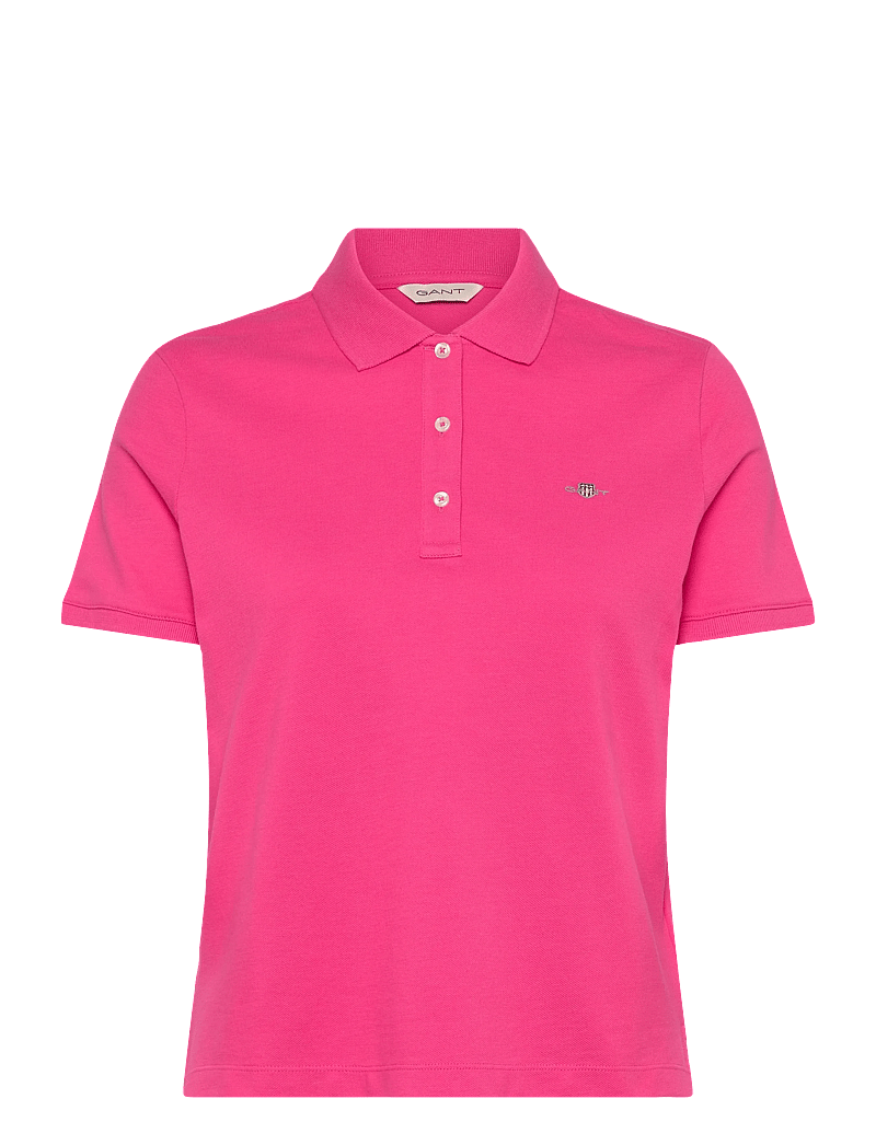 GANT - REG SHIELD SS PIQUE POLO - polosärgid - bright fuschia - 0