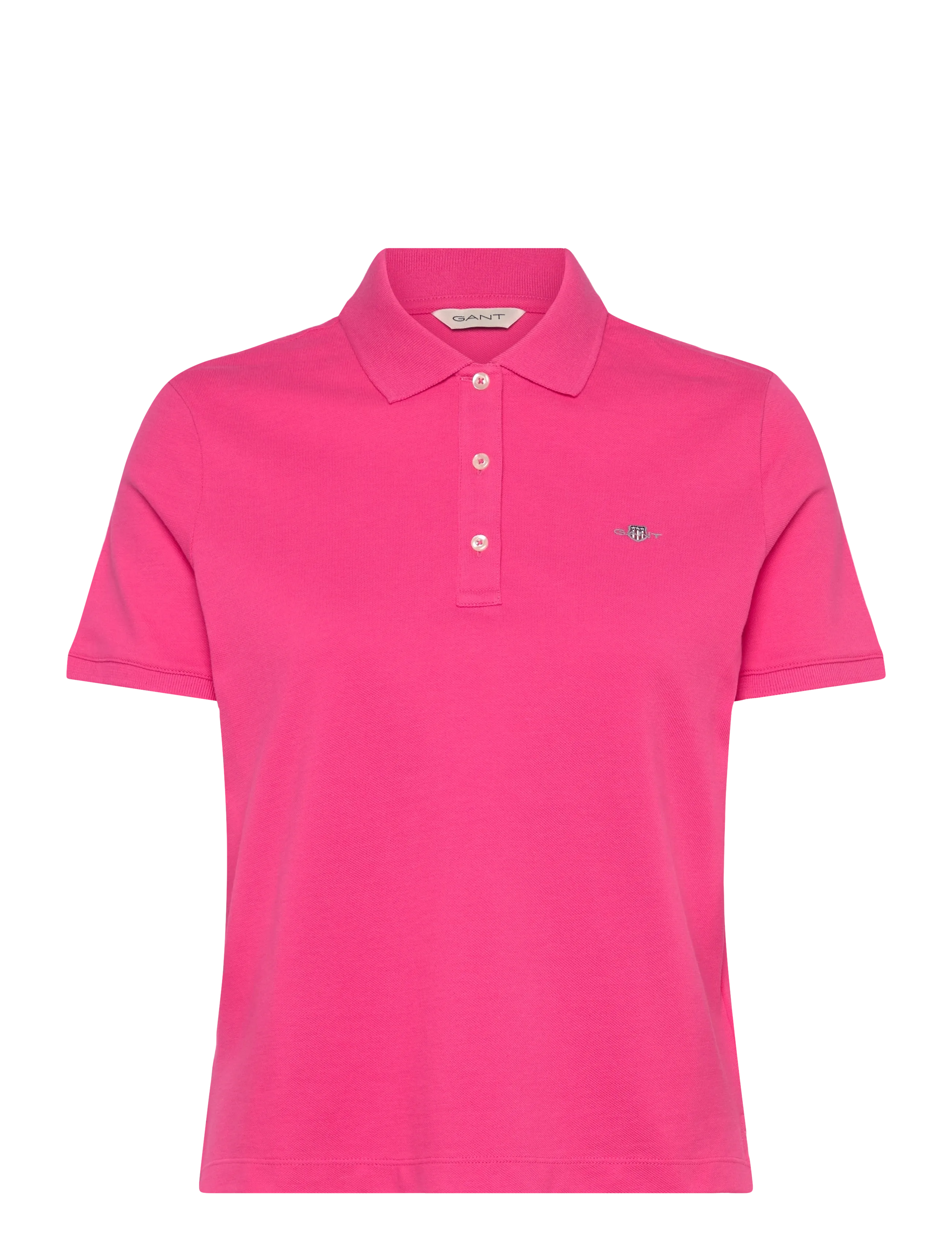 Gant - REG SHIELD SS PIQUE POLO - poloshirts - bright fuschia - 0