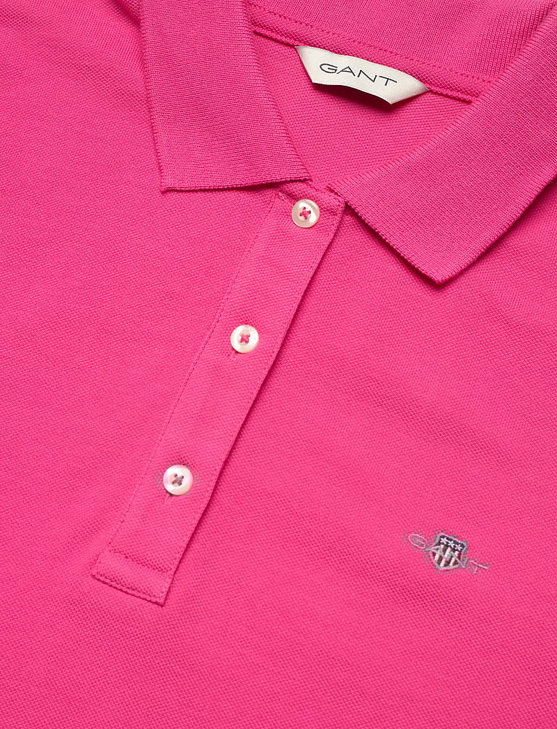 GANT - REG SHIELD SS PIQUE POLO - polosärgid - bright fuschia - 2